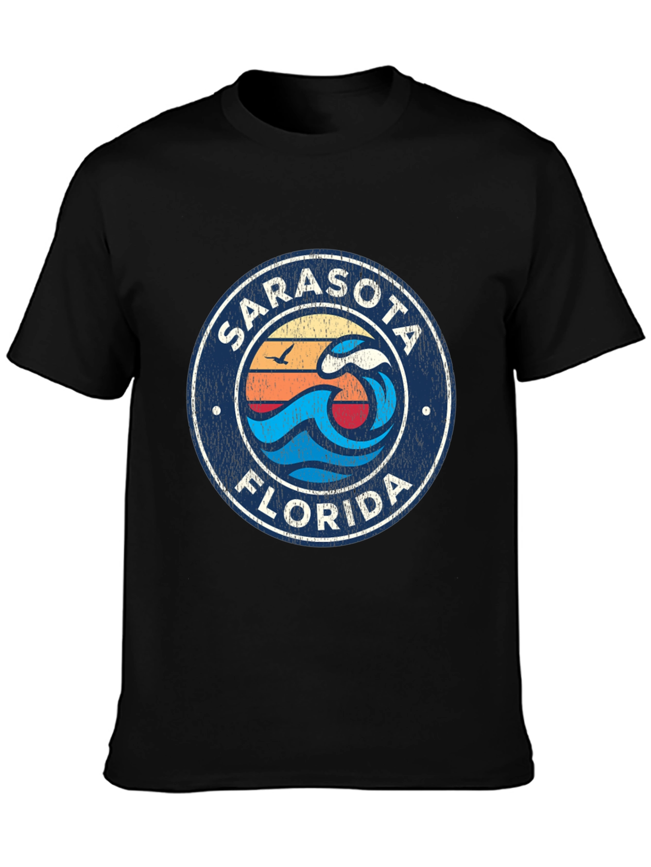 Sarasota Florida Wave Graphic T-Shirt