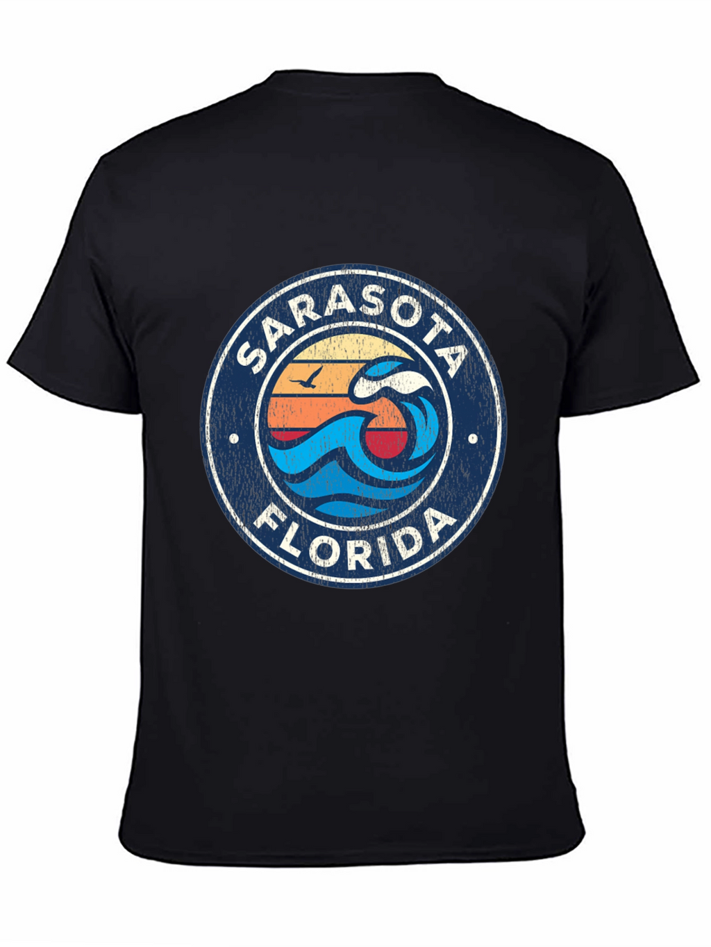 Sarasota Florida Wave Graphic T-Shirt
