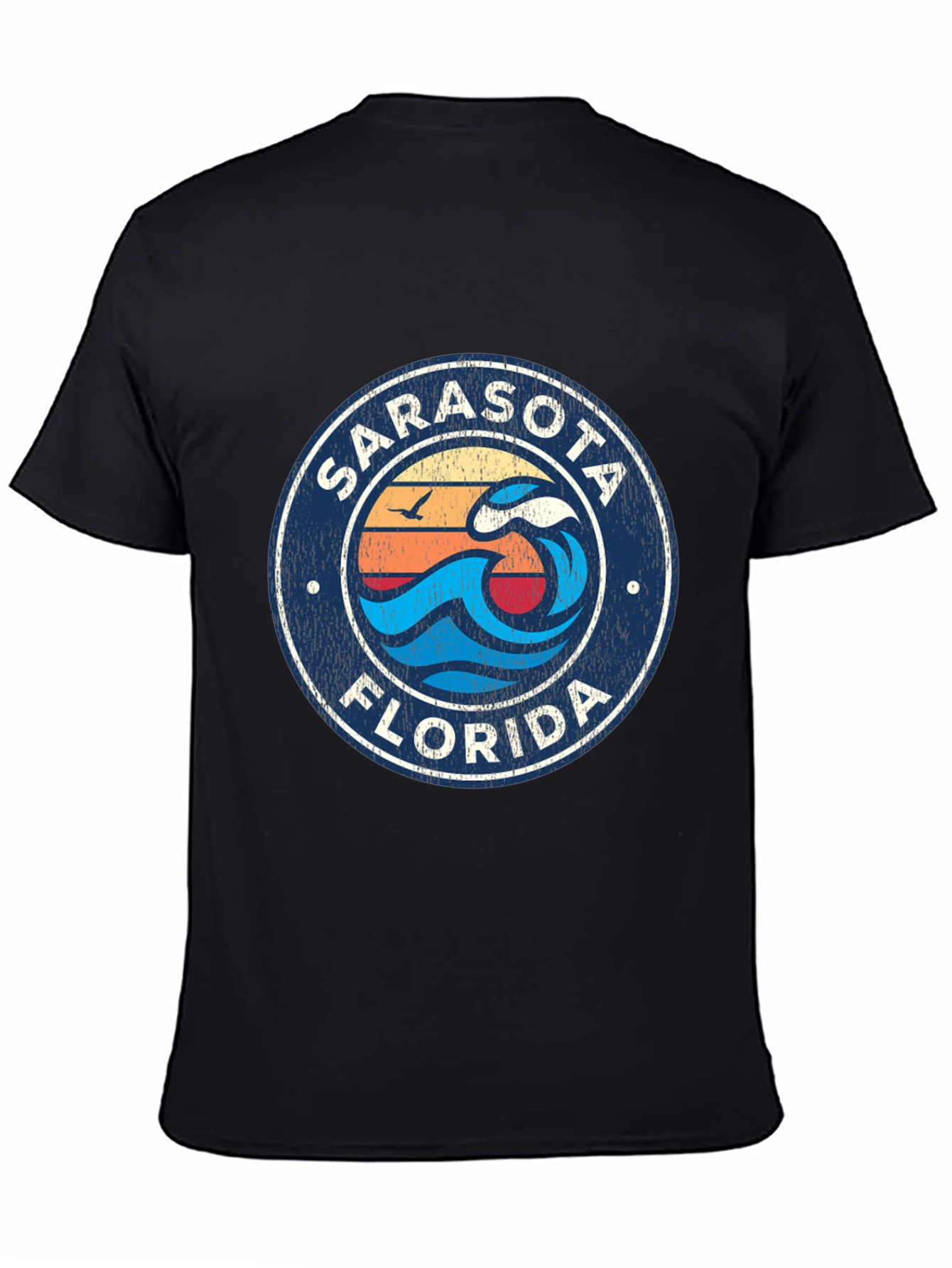 Sarasota Florida Wave Graphic T-Shirt