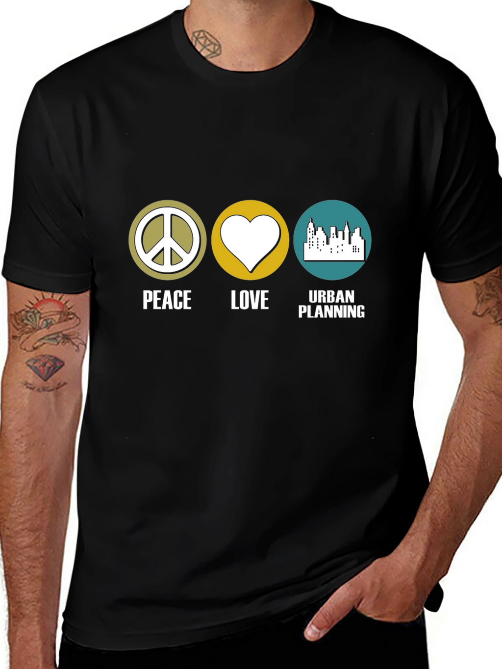 Peace Love Urban Planning T-Shirt