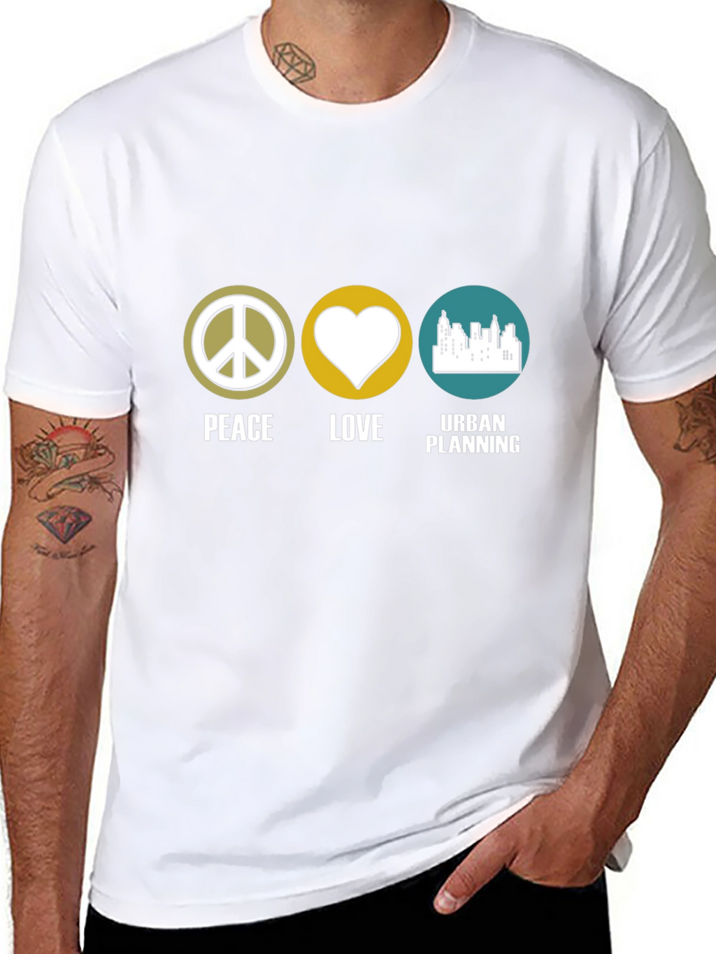 Peace Love Urban Planning T-Shirt