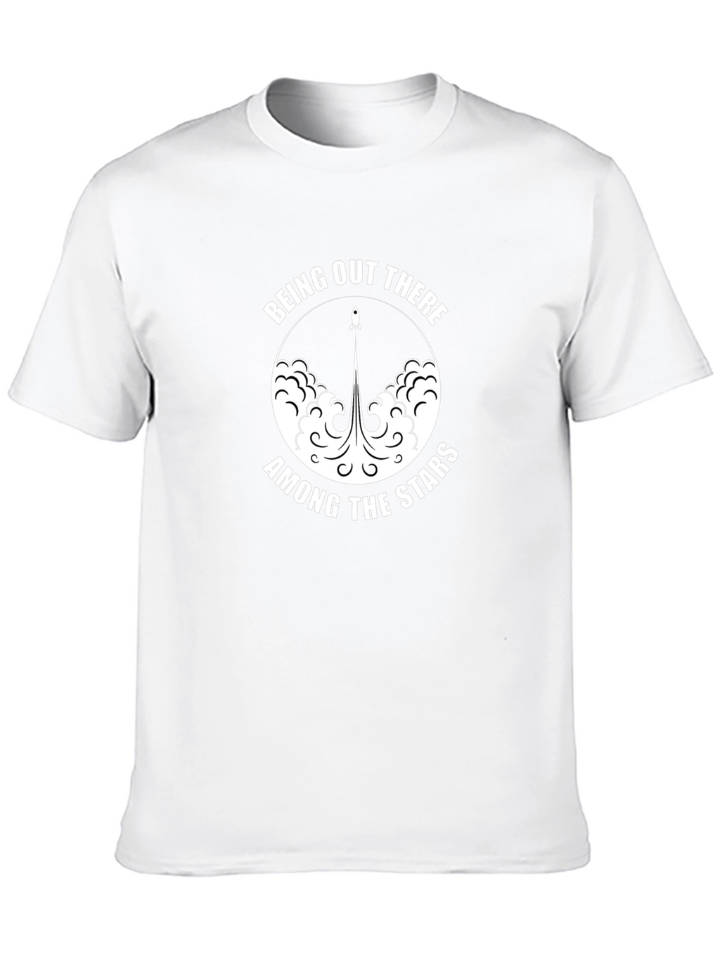Being Out There Among The Stars Black Tee