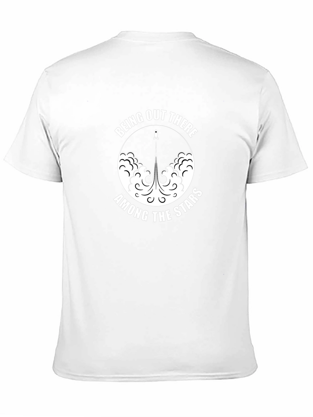 Being Out There Among The Stars Black Tee