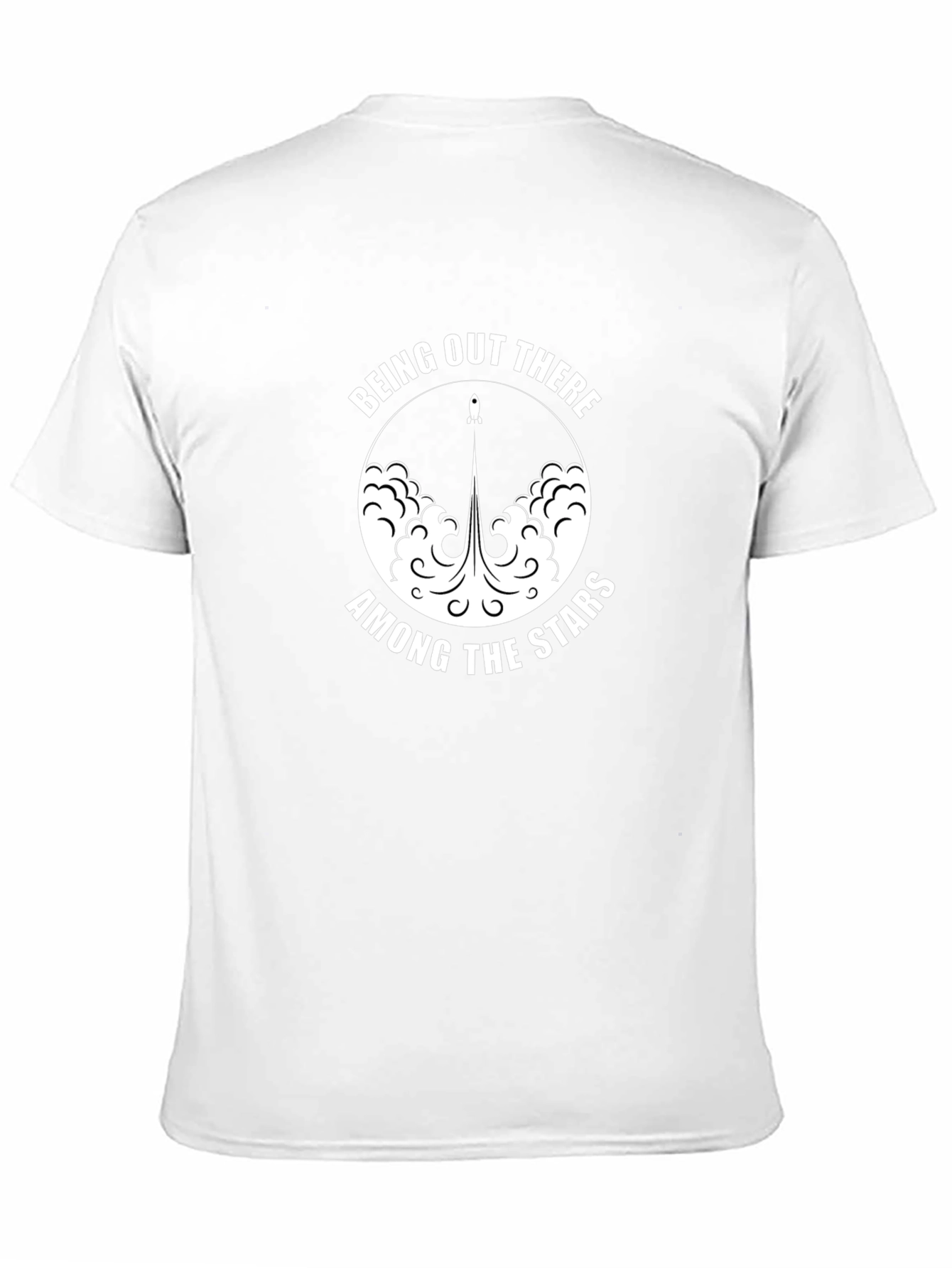 Being Out There Among The Stars Black Tee