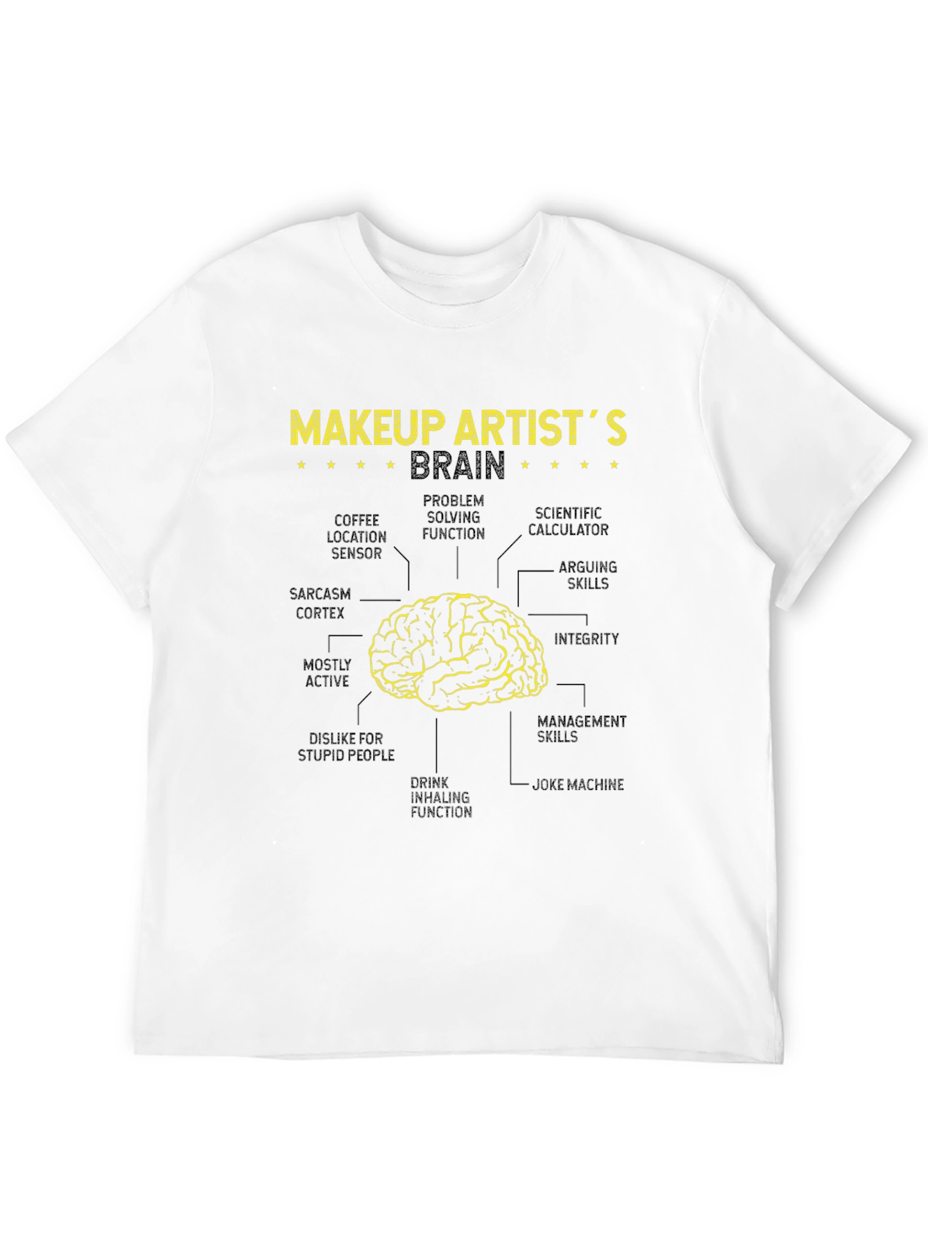 Makeup Artist Brain Anatomy T-Shirt