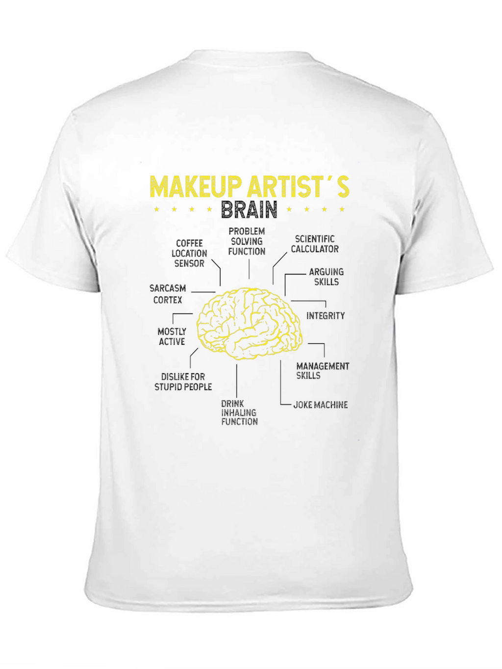 Makeup Artist Brain Anatomy T-Shirt