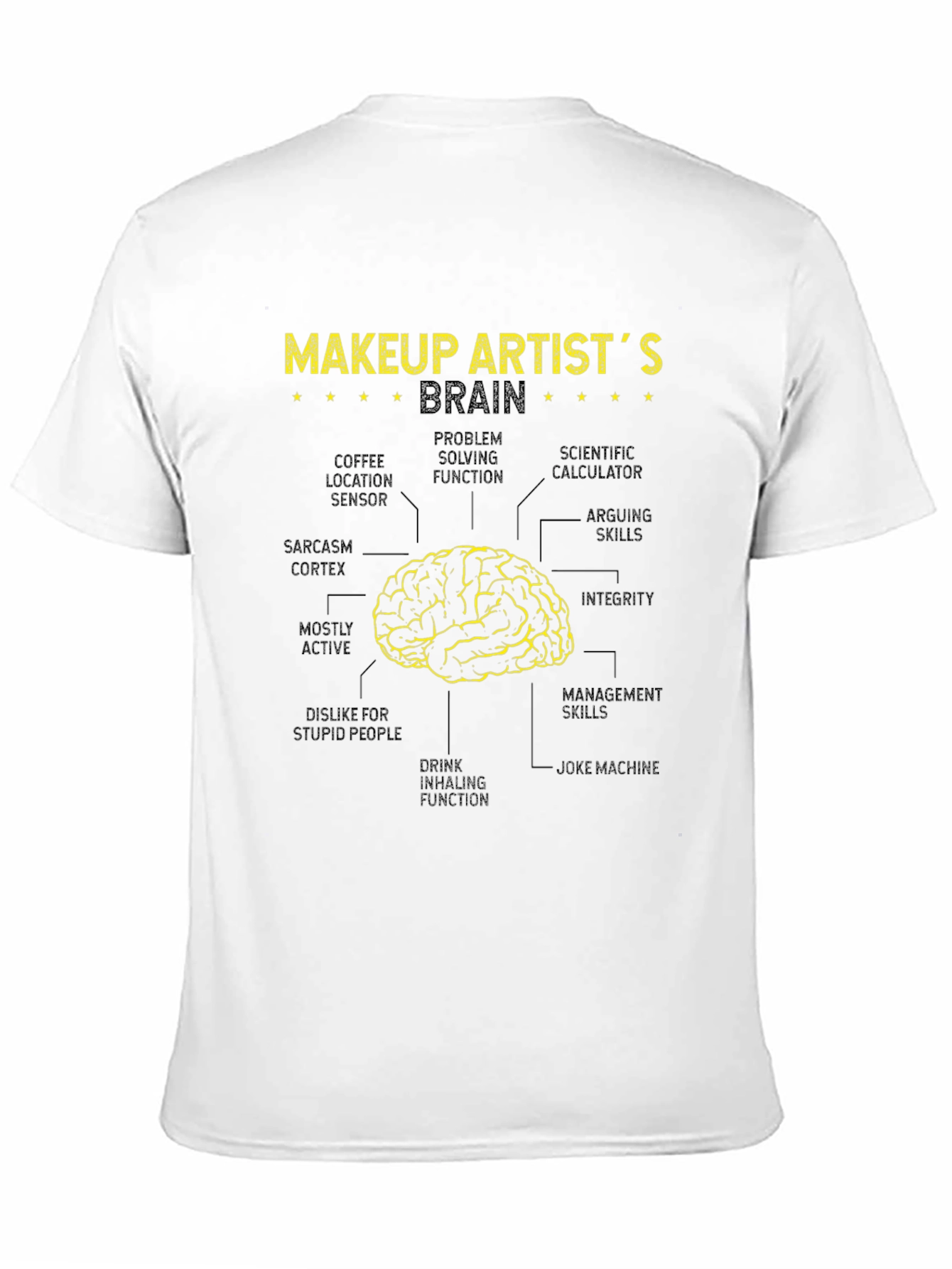 Makeup Artist Brain Anatomy T-Shirt