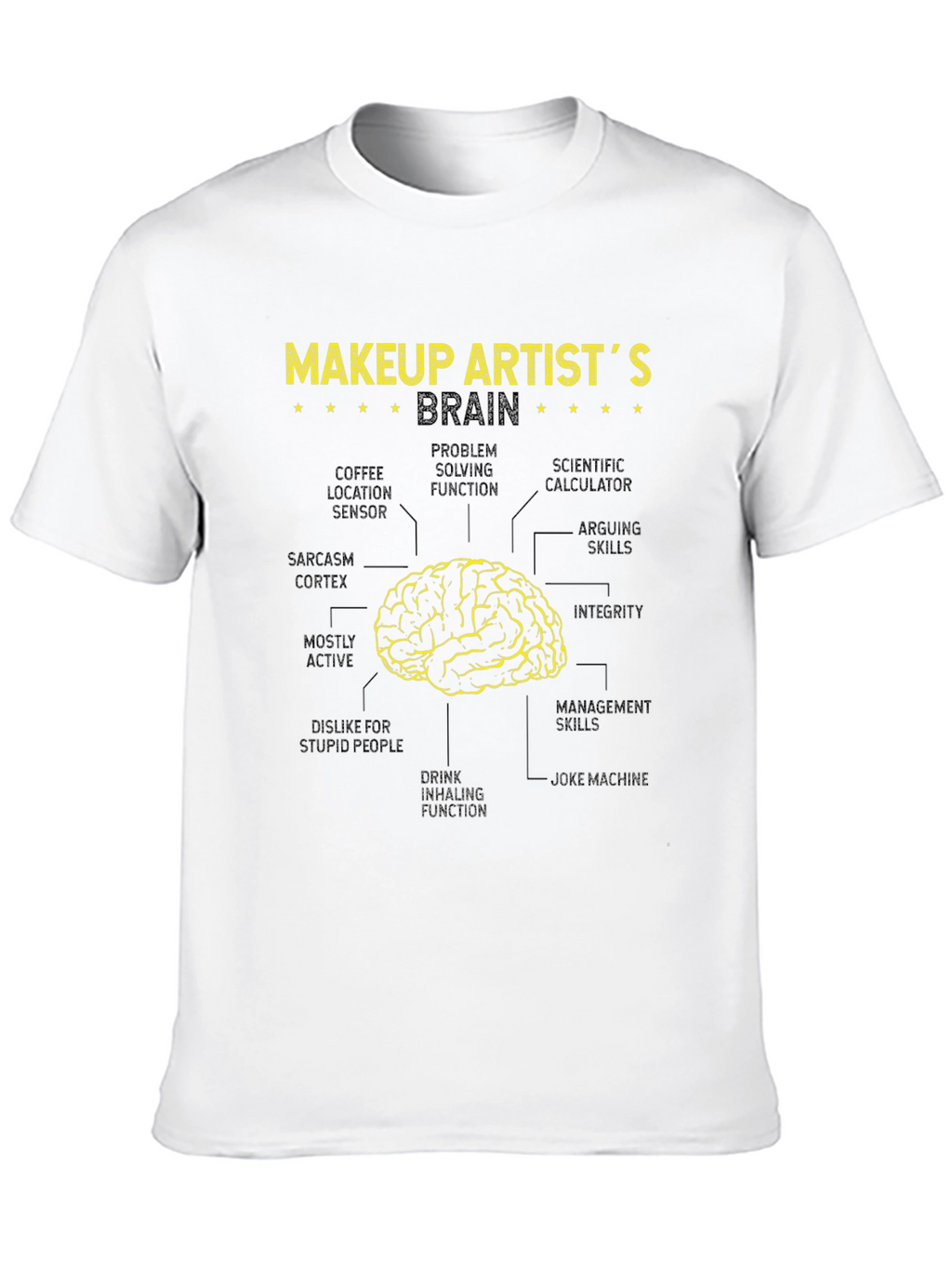 Makeup Artist Brain Anatomy T-Shirt