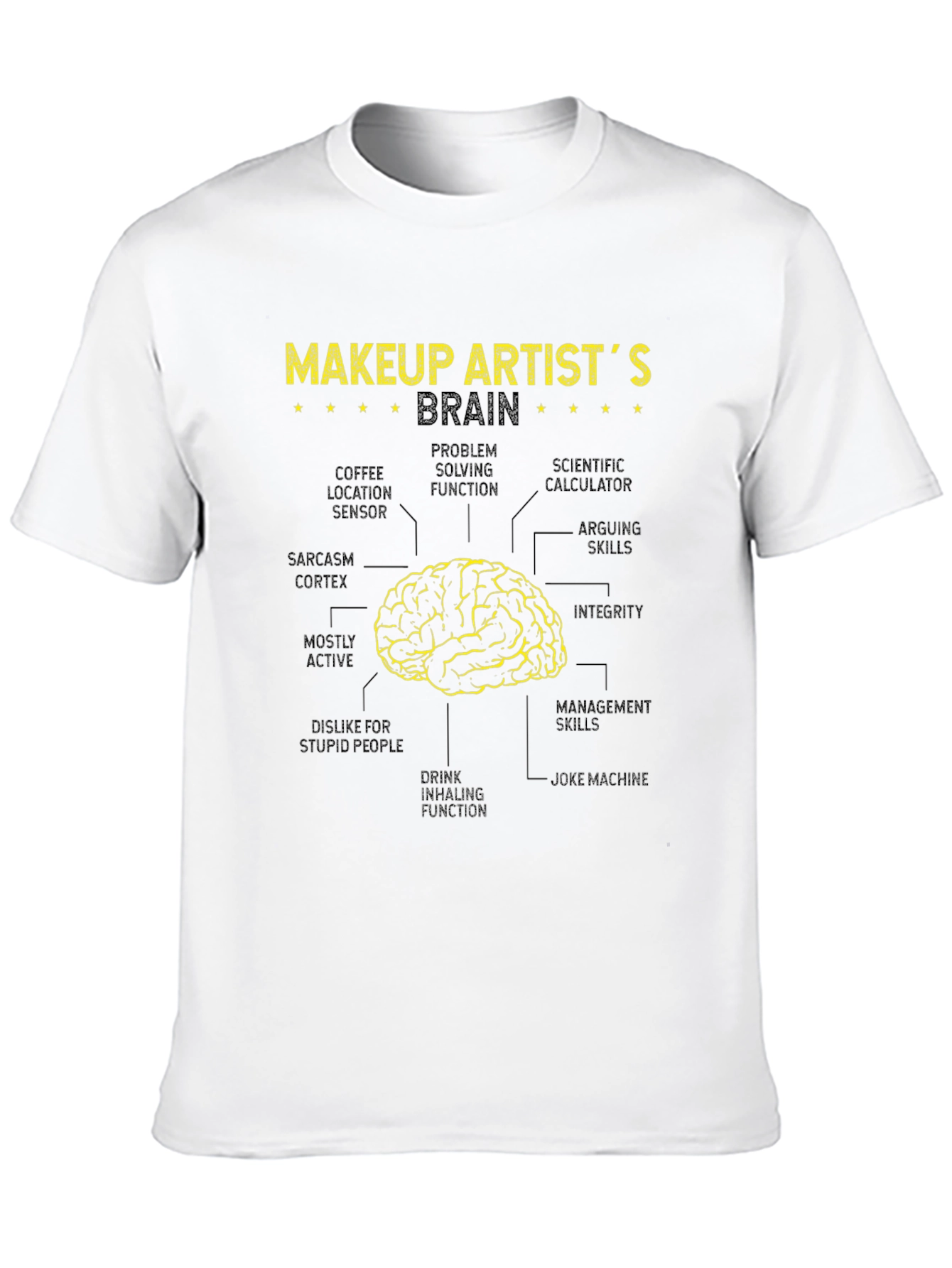 Makeup Artist Brain Anatomy T-Shirt