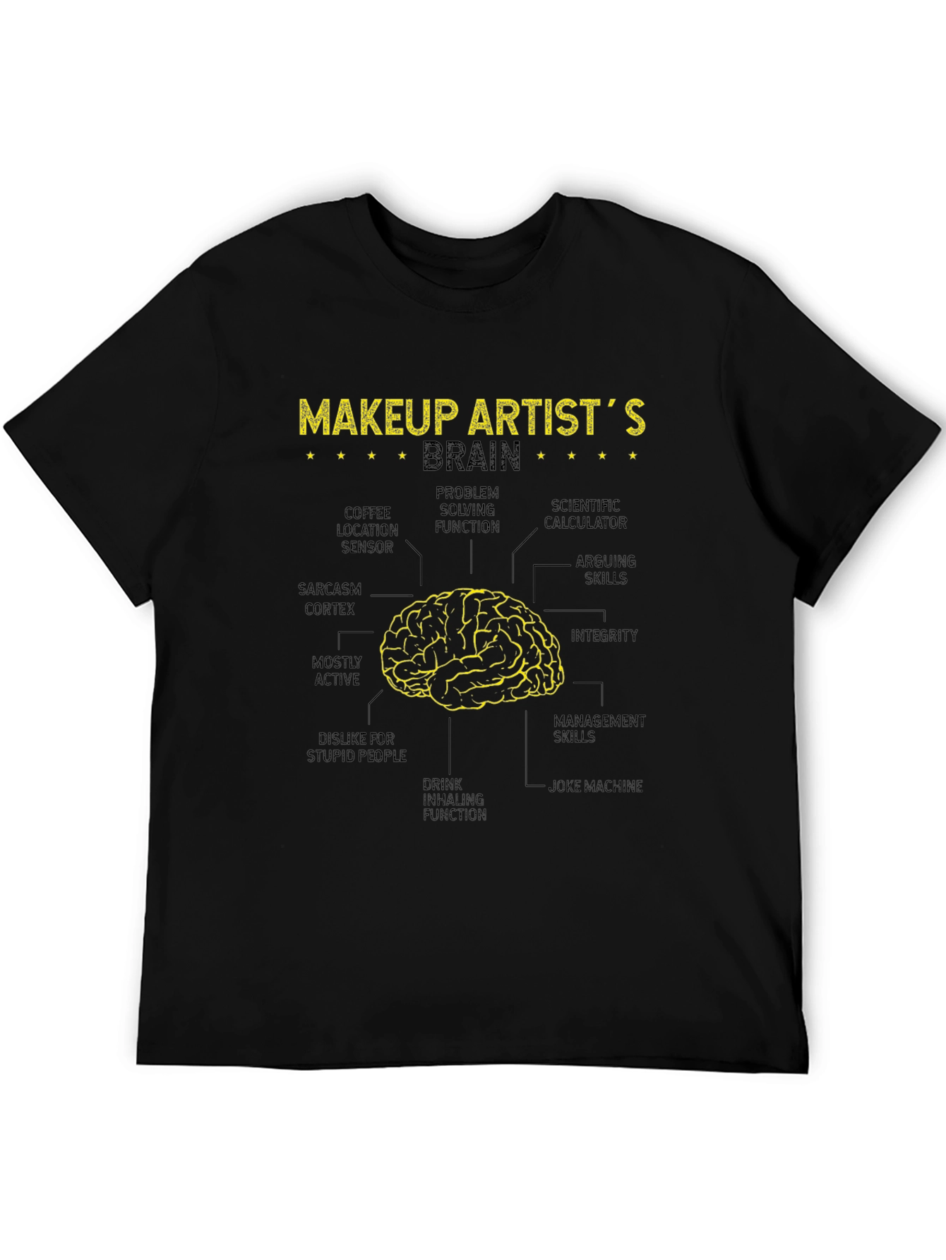 Makeup Artist Brain Anatomy T-Shirt