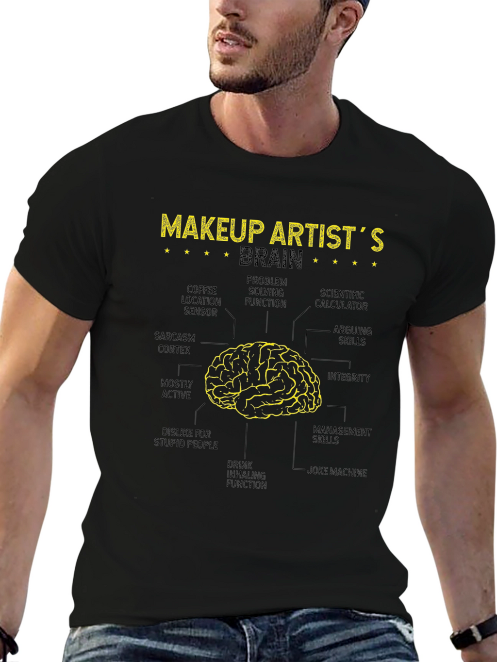 Makeup Artist Brain Anatomy T-Shirt
