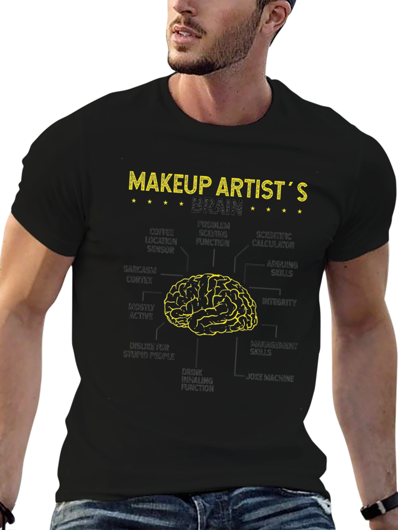 Makeup Artist Brain Anatomy T-Shirt