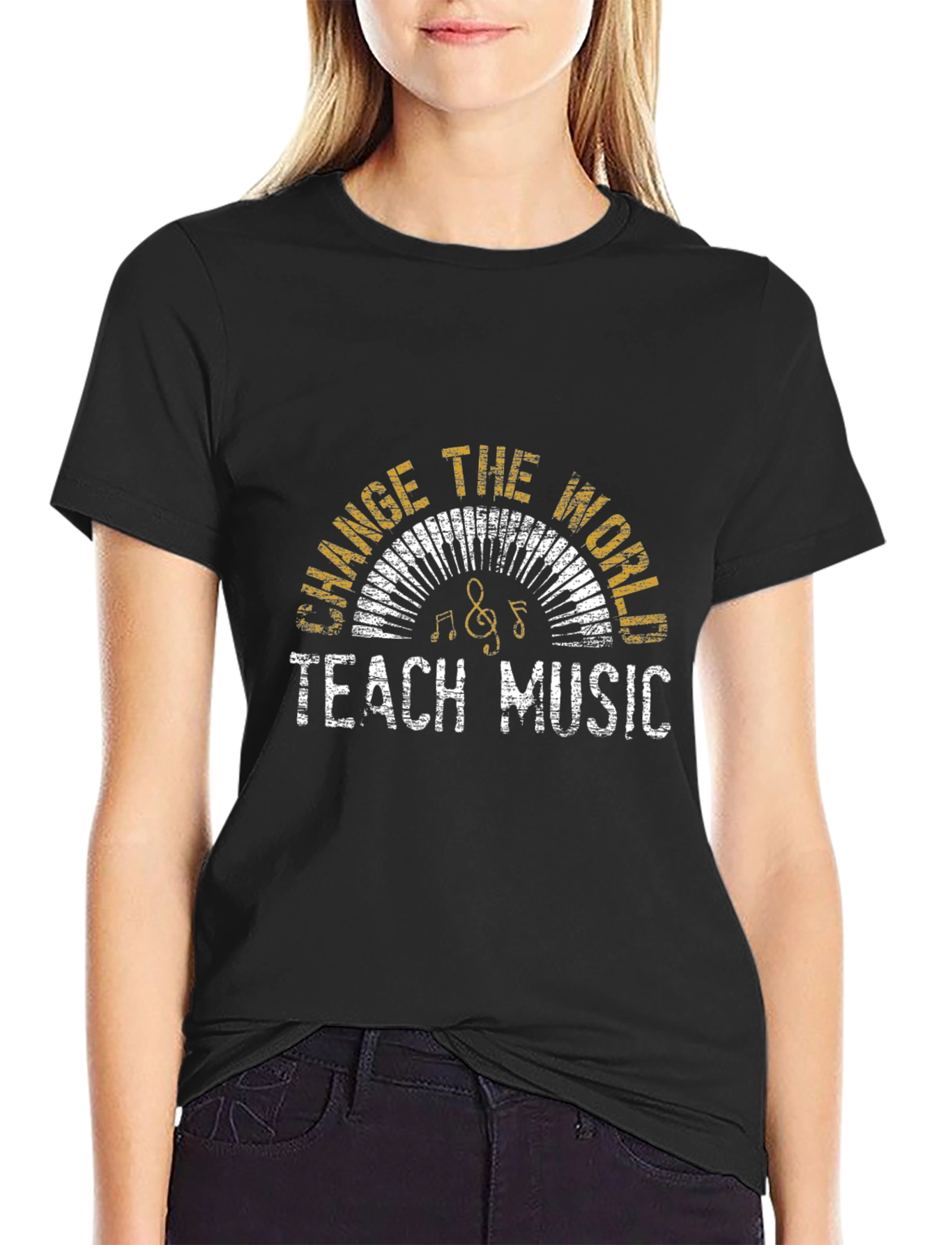 Teach Music Change The World T-Shirt