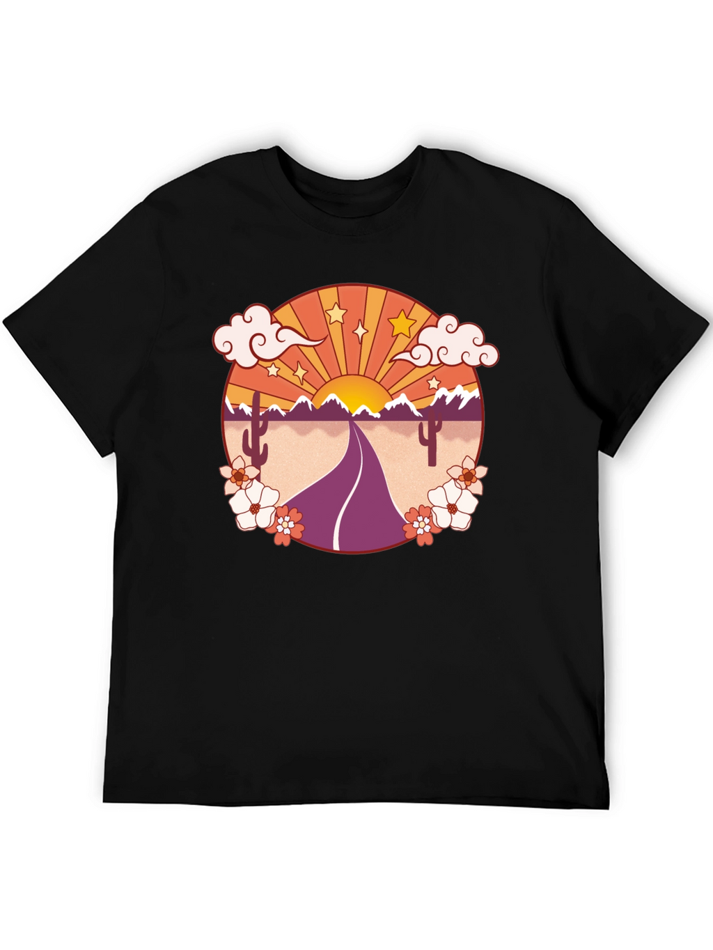 Retro Desert Road Trip Graphic Tee