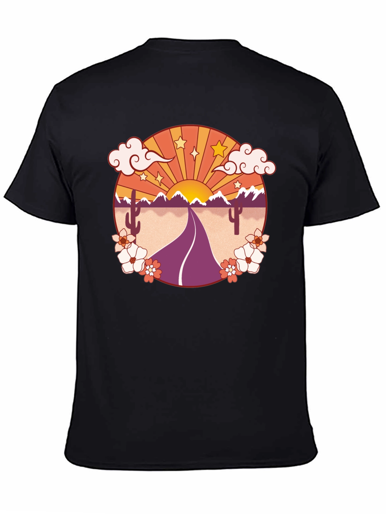 Retro Desert Road Trip Graphic Tee