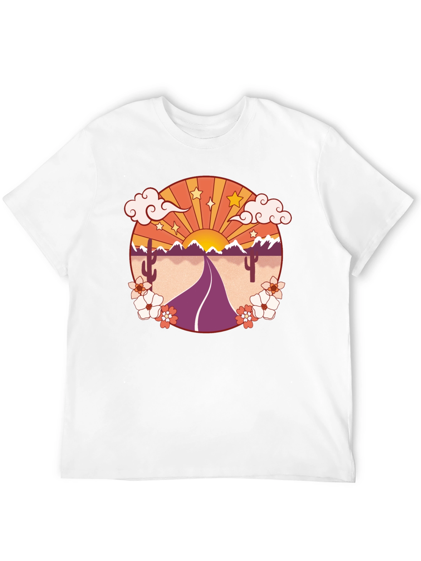 Retro Desert Road Trip Graphic Tee