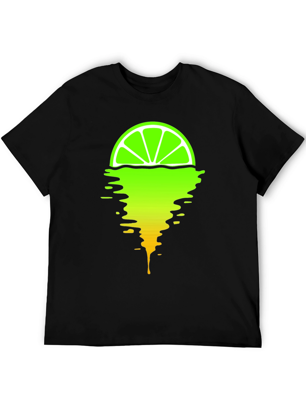 Melting Lime Graphic T-Shirt - Stylish Mens Tee