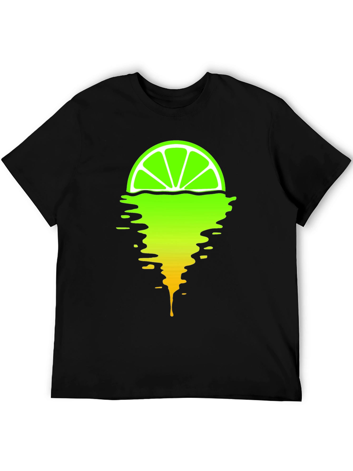 Melting Lime Graphic T-Shirt - Stylish Mens Tee