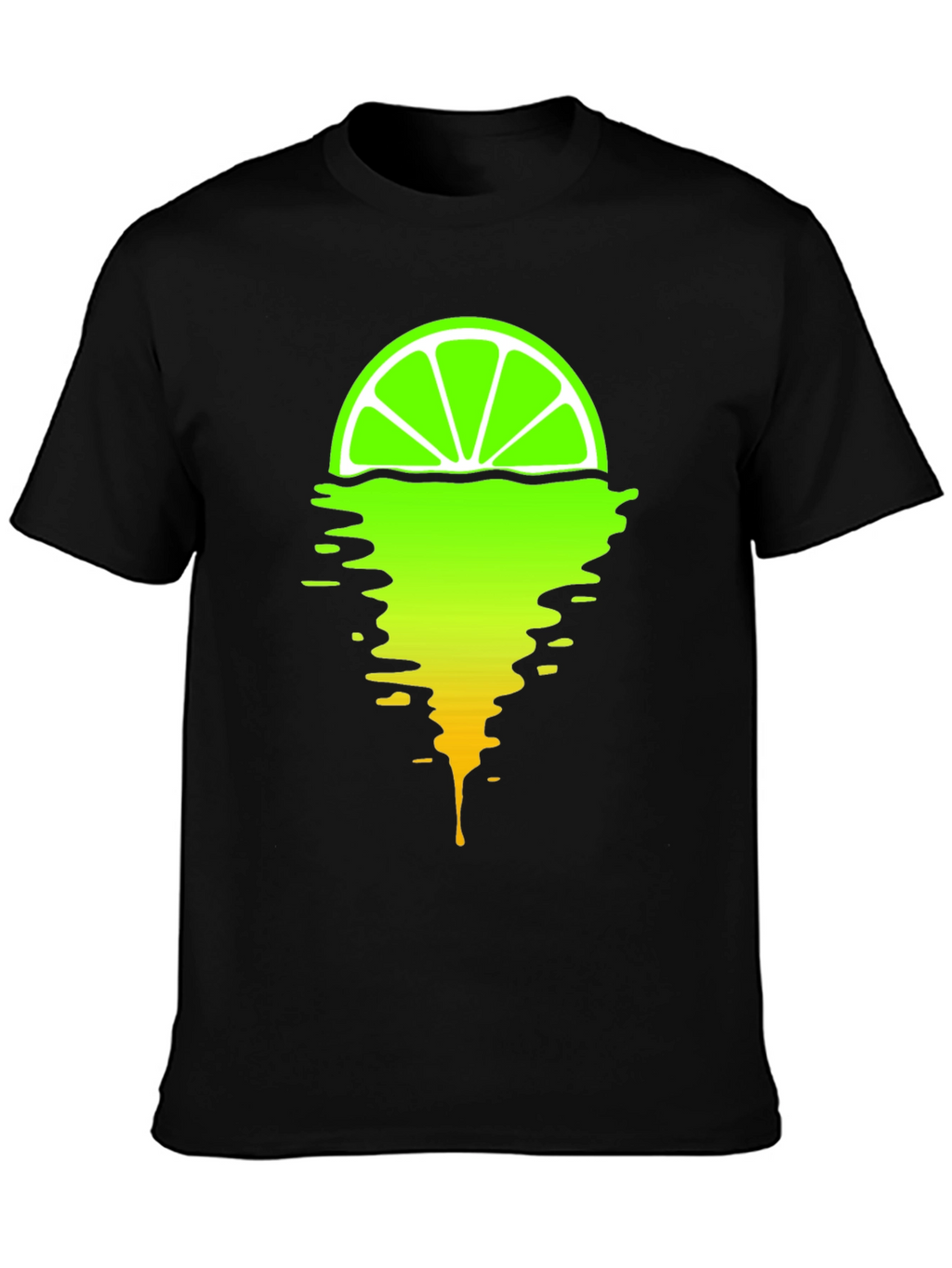 Melting Lime Graphic T-Shirt - Stylish Mens Tee