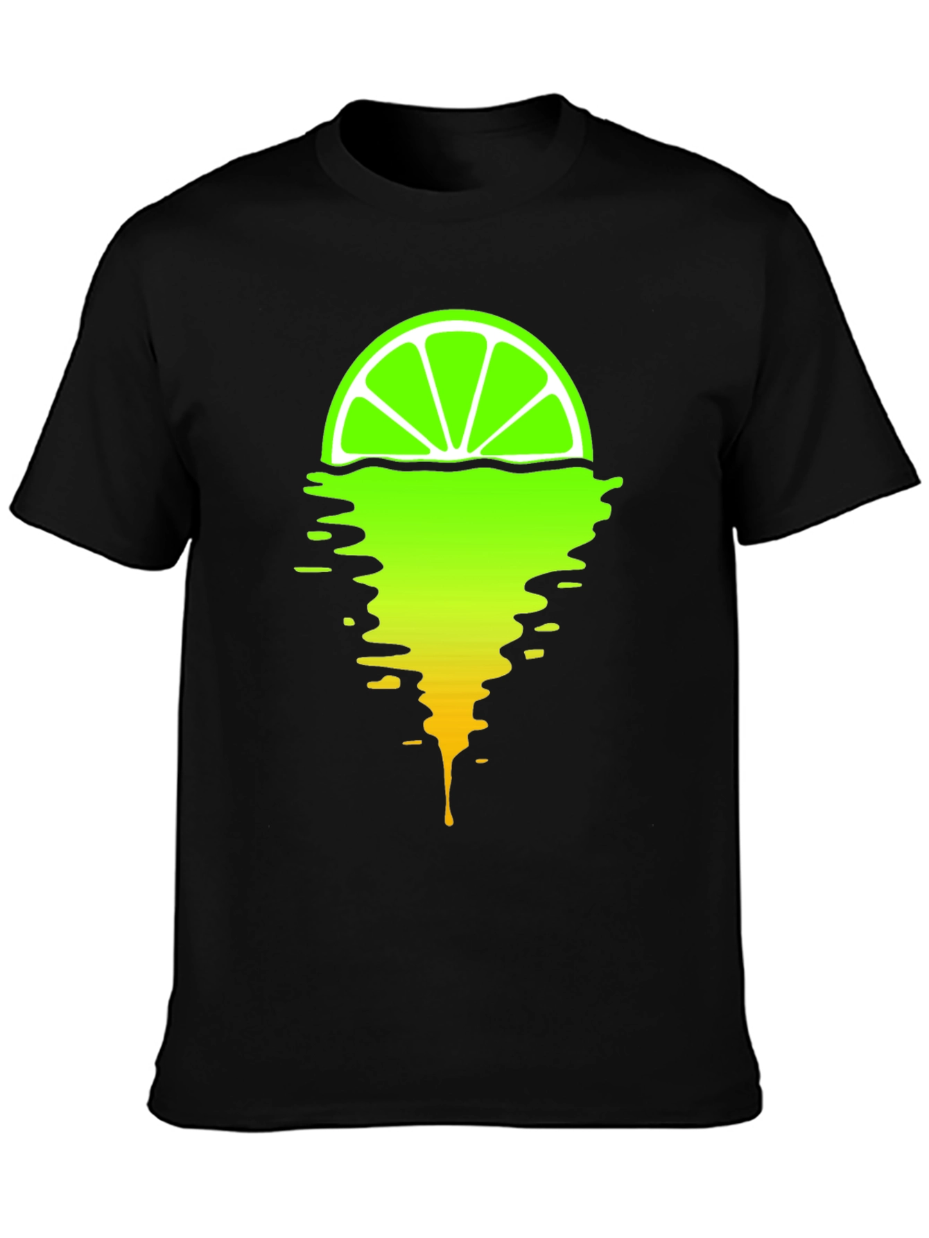 Melting Lime Graphic T-Shirt - Stylish Mens Tee
