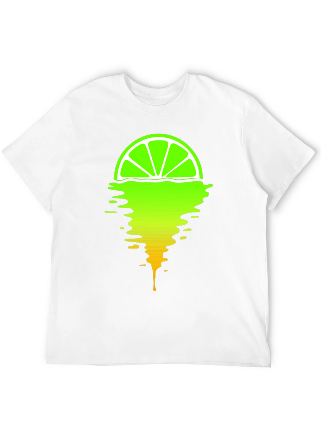 Melting Lime Graphic T-Shirt - Stylish Mens Tee