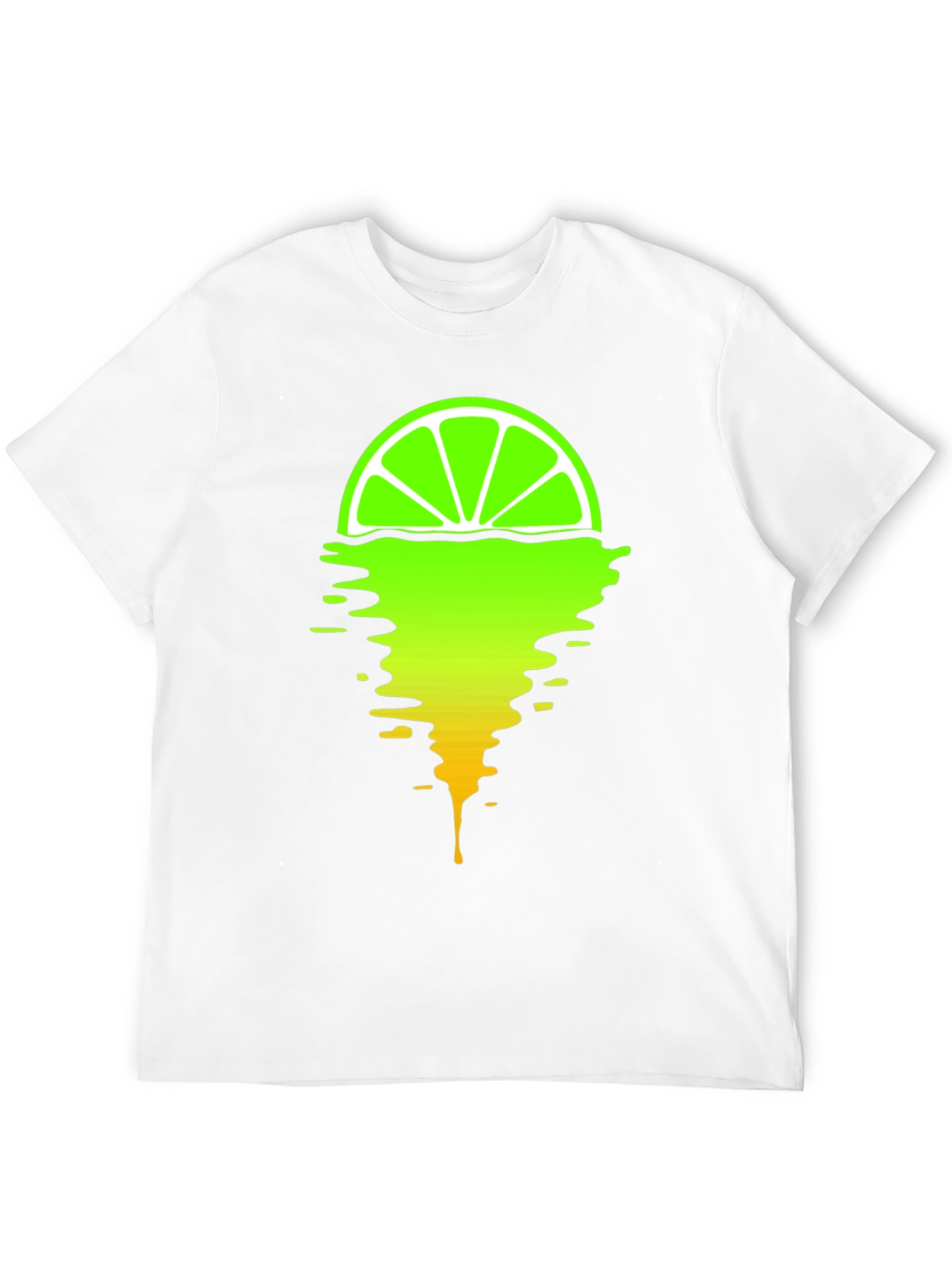 Melting Lime Graphic T-Shirt - Stylish Mens Tee