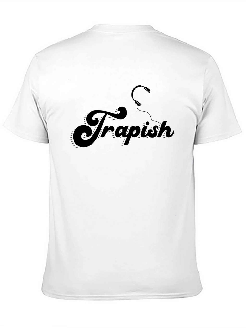 Trapish Graphic Tee - Stylish Black Cotton T-Shirt