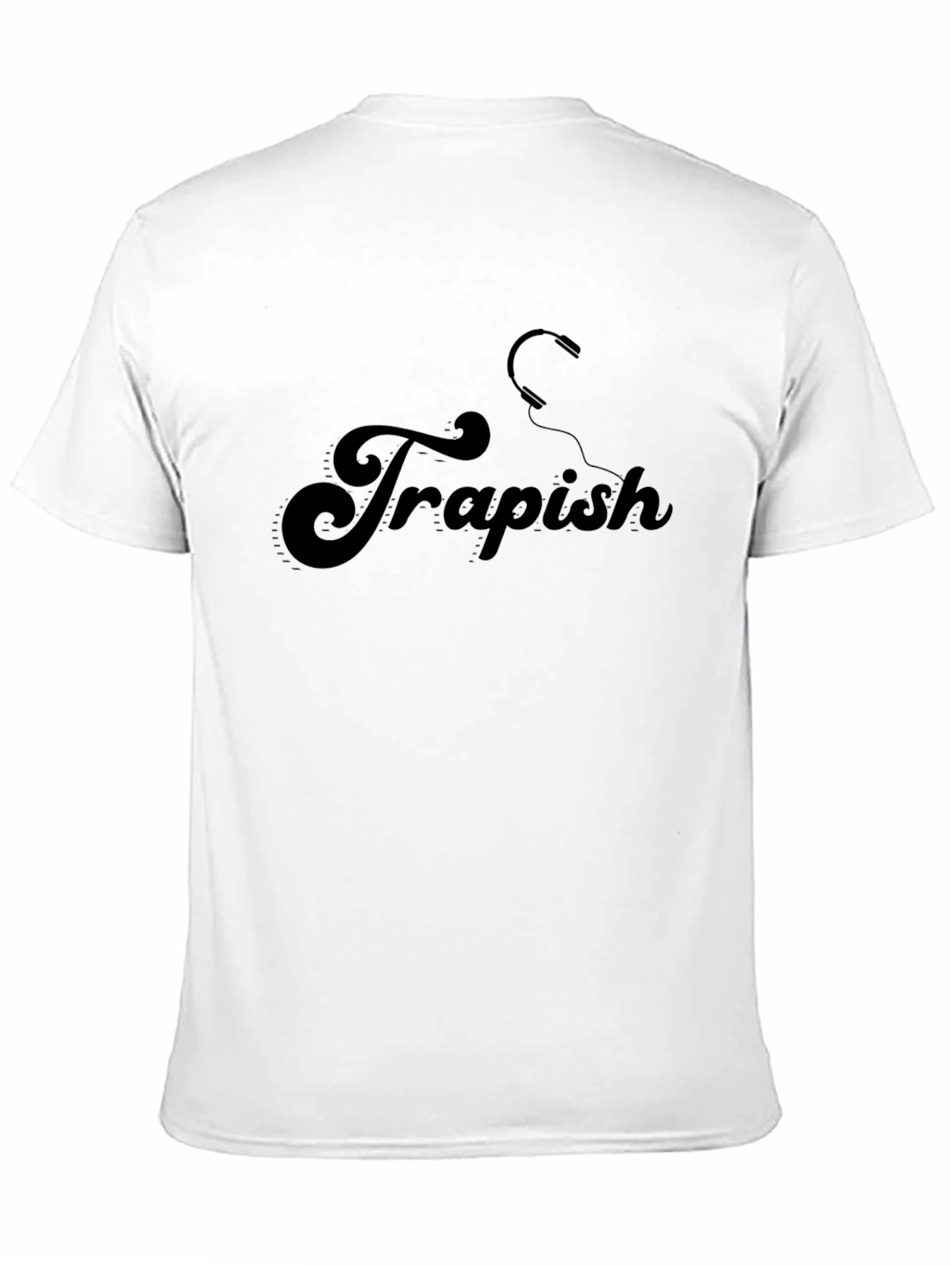 Trapish Graphic Tee - Stylish Black Cotton T-Shirt