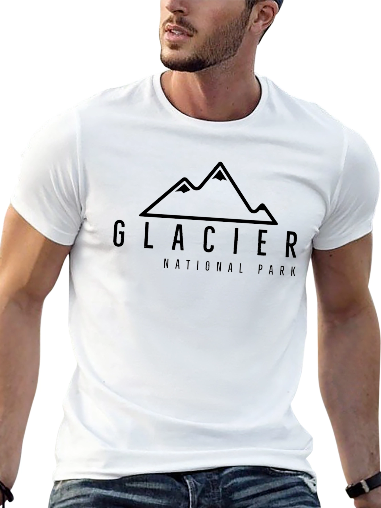 Glacier National Park Graphic Tee - Black