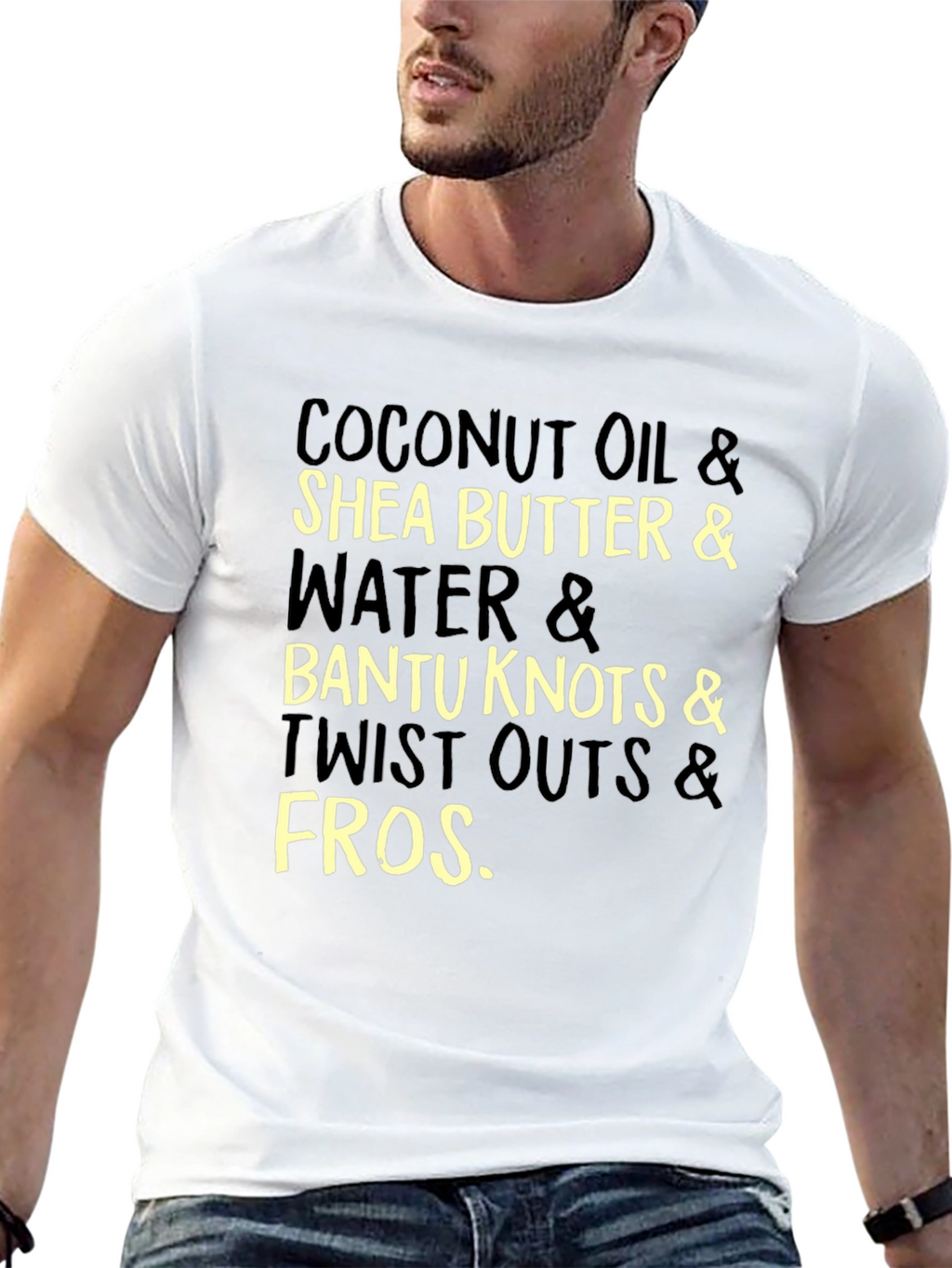 Coconut Oil Shea Butter and Bantu Knots T-Shirt