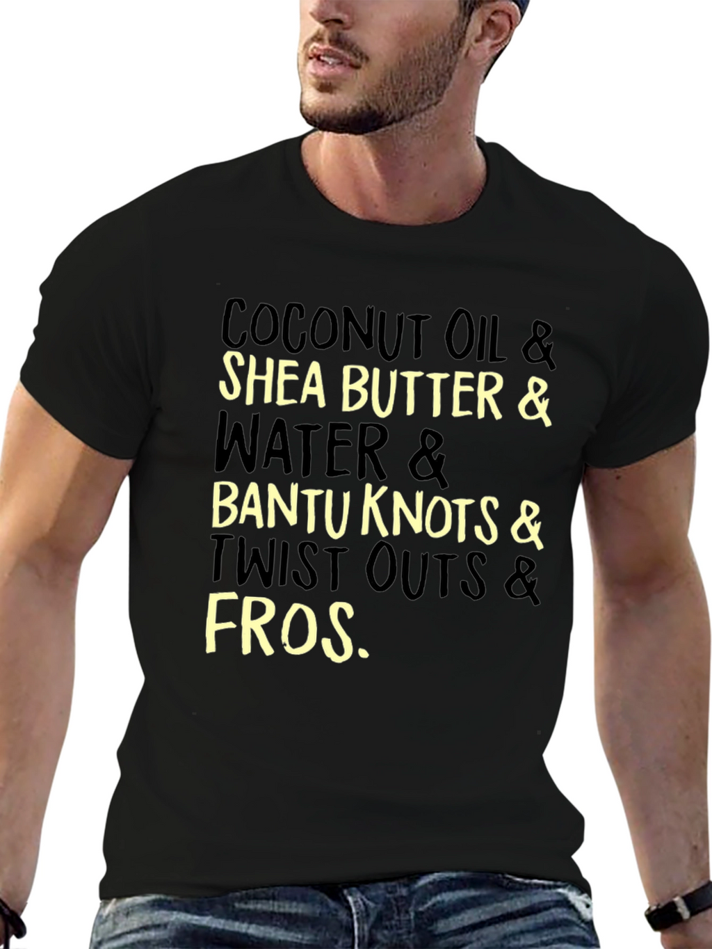 Coconut Oil Shea Butter and Bantu Knots T-Shirt
