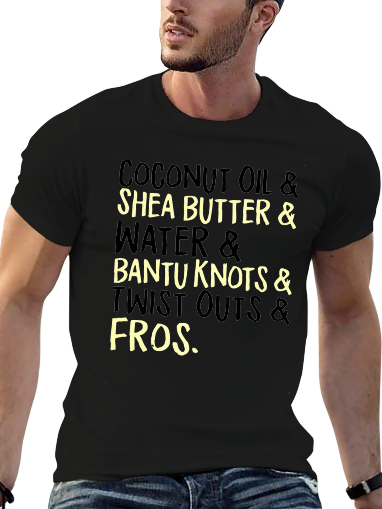 Coconut Oil Shea Butter and Bantu Knots T-Shirt