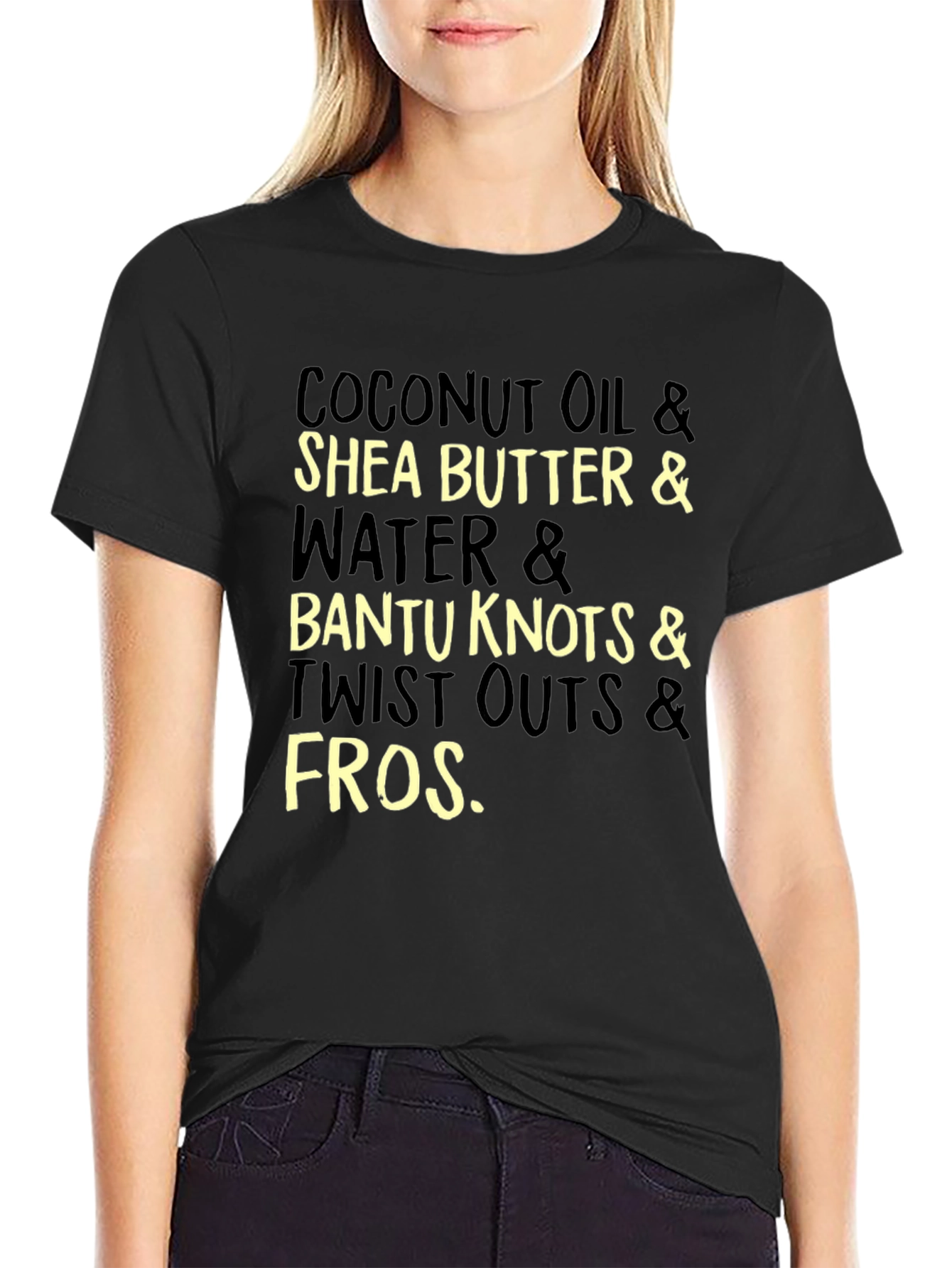 Coconut Oil Shea Butter and Bantu Knots T-Shirt