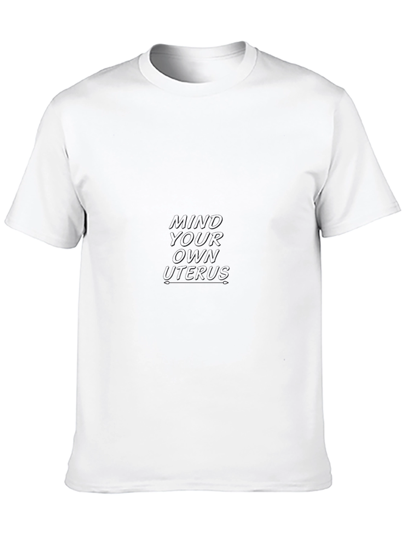 Mind Your Own Uterus T-Shirt - Black