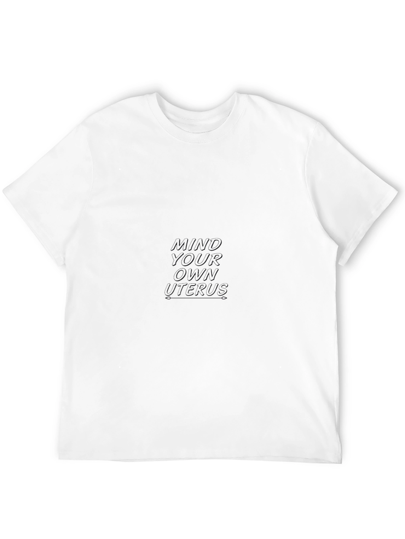 Mind Your Own Uterus T-Shirt - Black