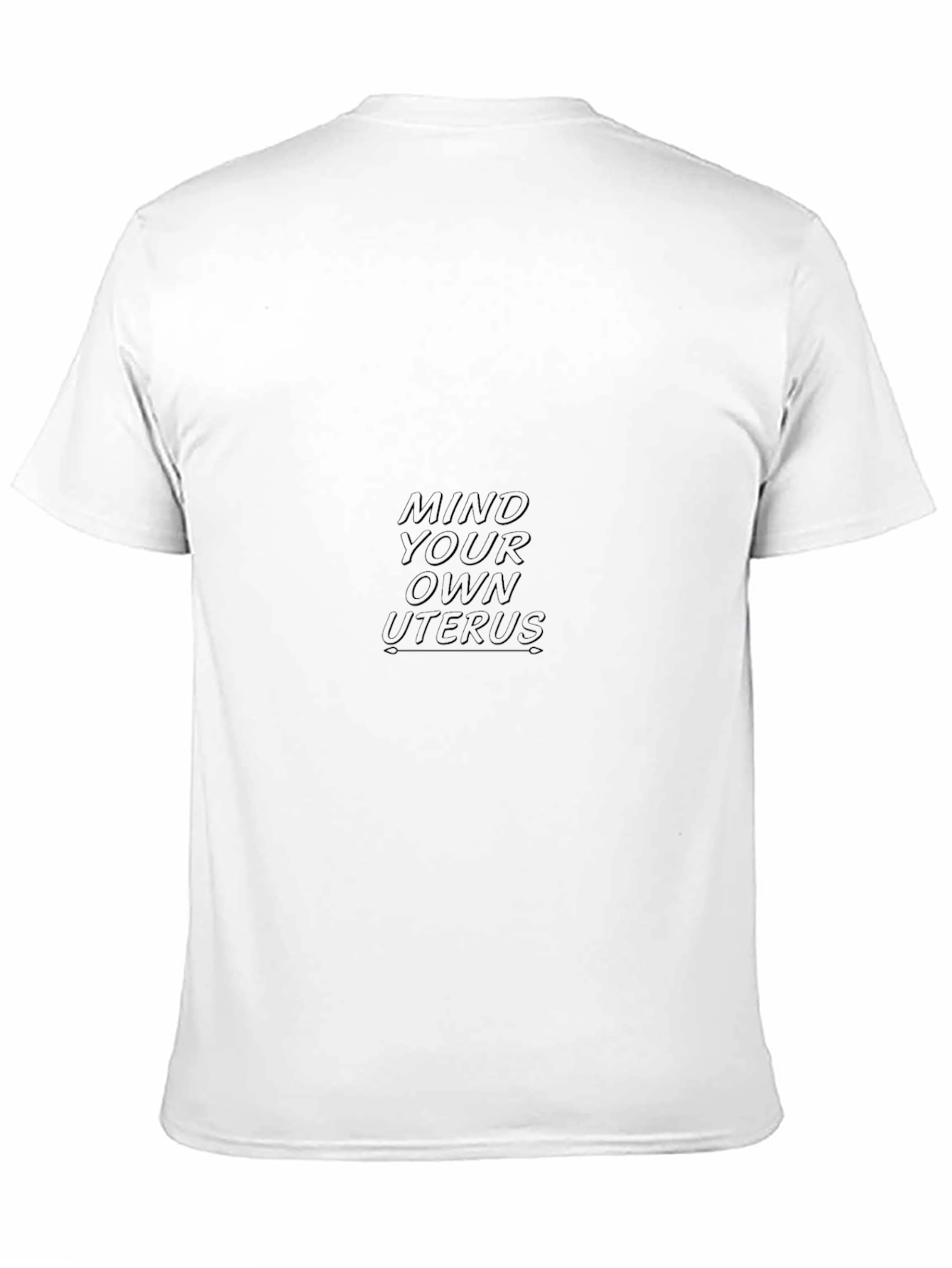 Mind Your Own Uterus T-Shirt - Black
