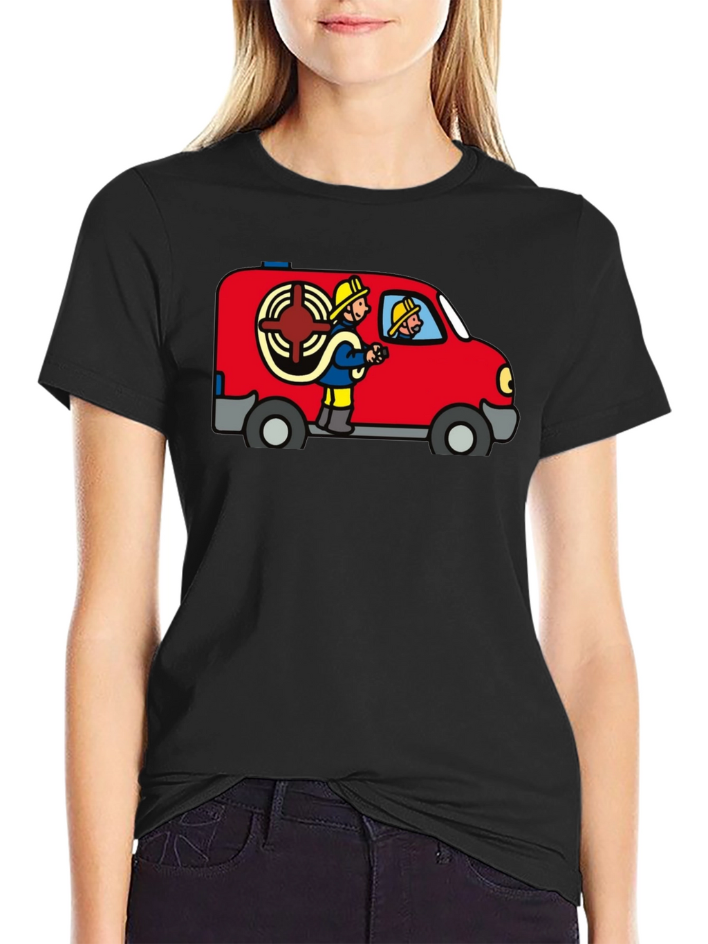 Firefighter Van Graphic T-Shirt