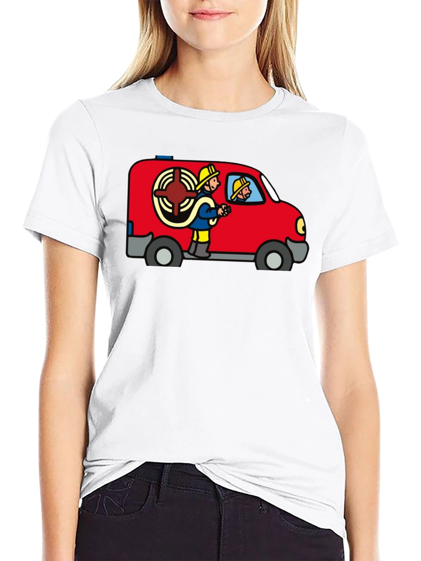 Firefighter Van Graphic T-Shirt