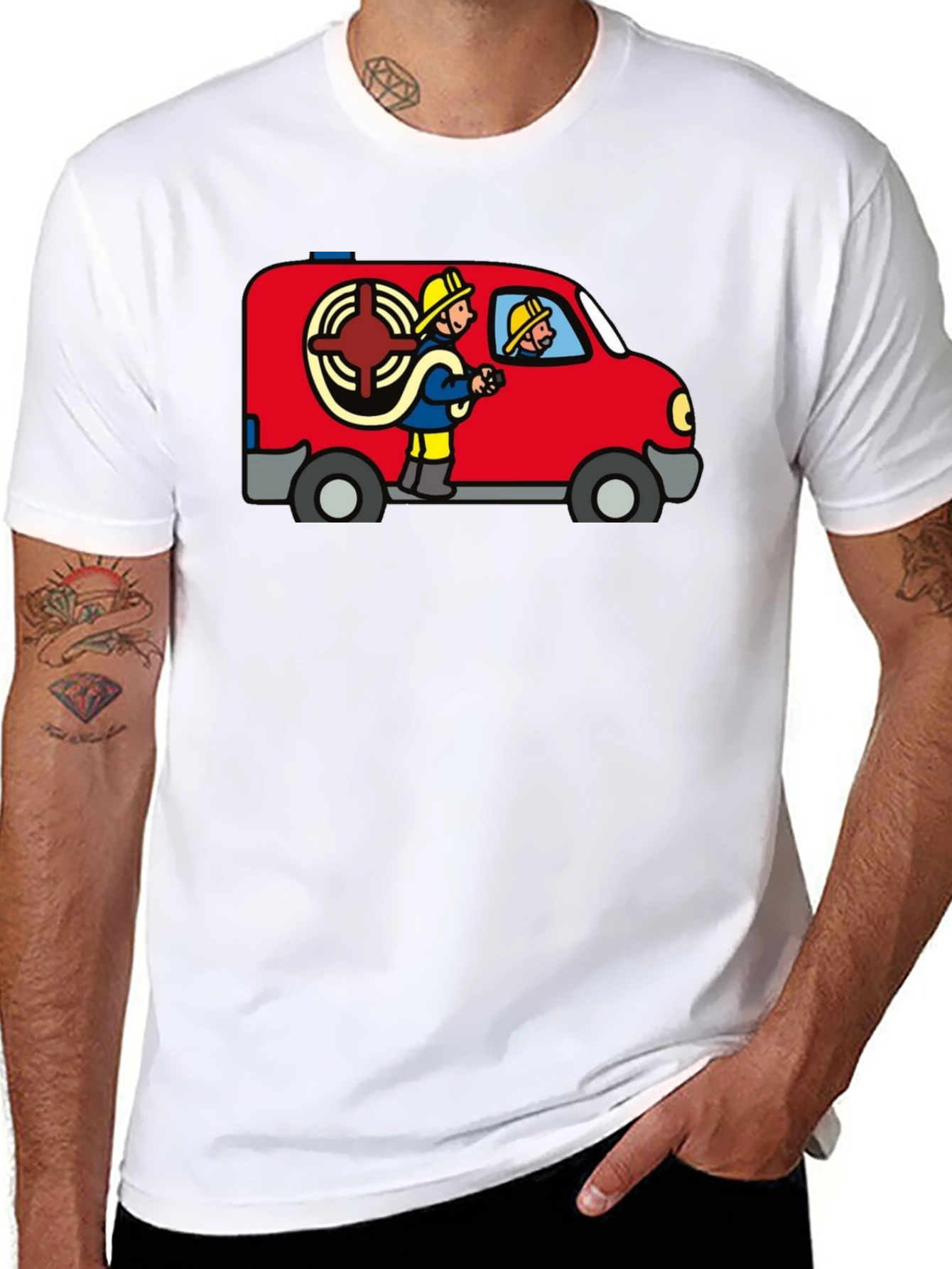Firefighter Van Graphic T-Shirt