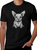 Geometric Chihuahua Graphic Tee