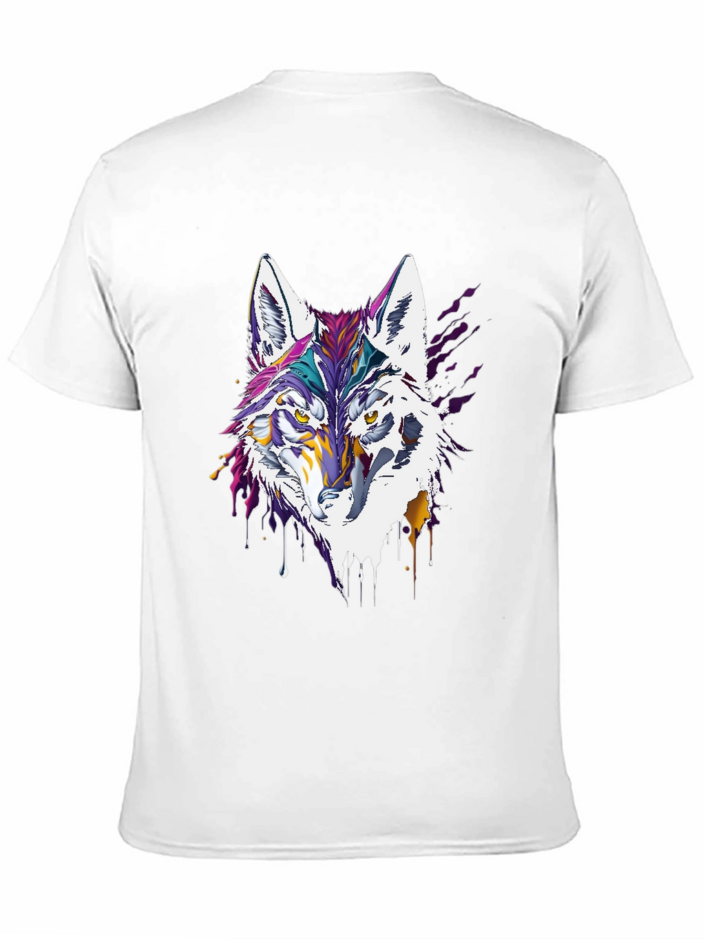 Artistic Wolf Graphic Tee - Modern Style