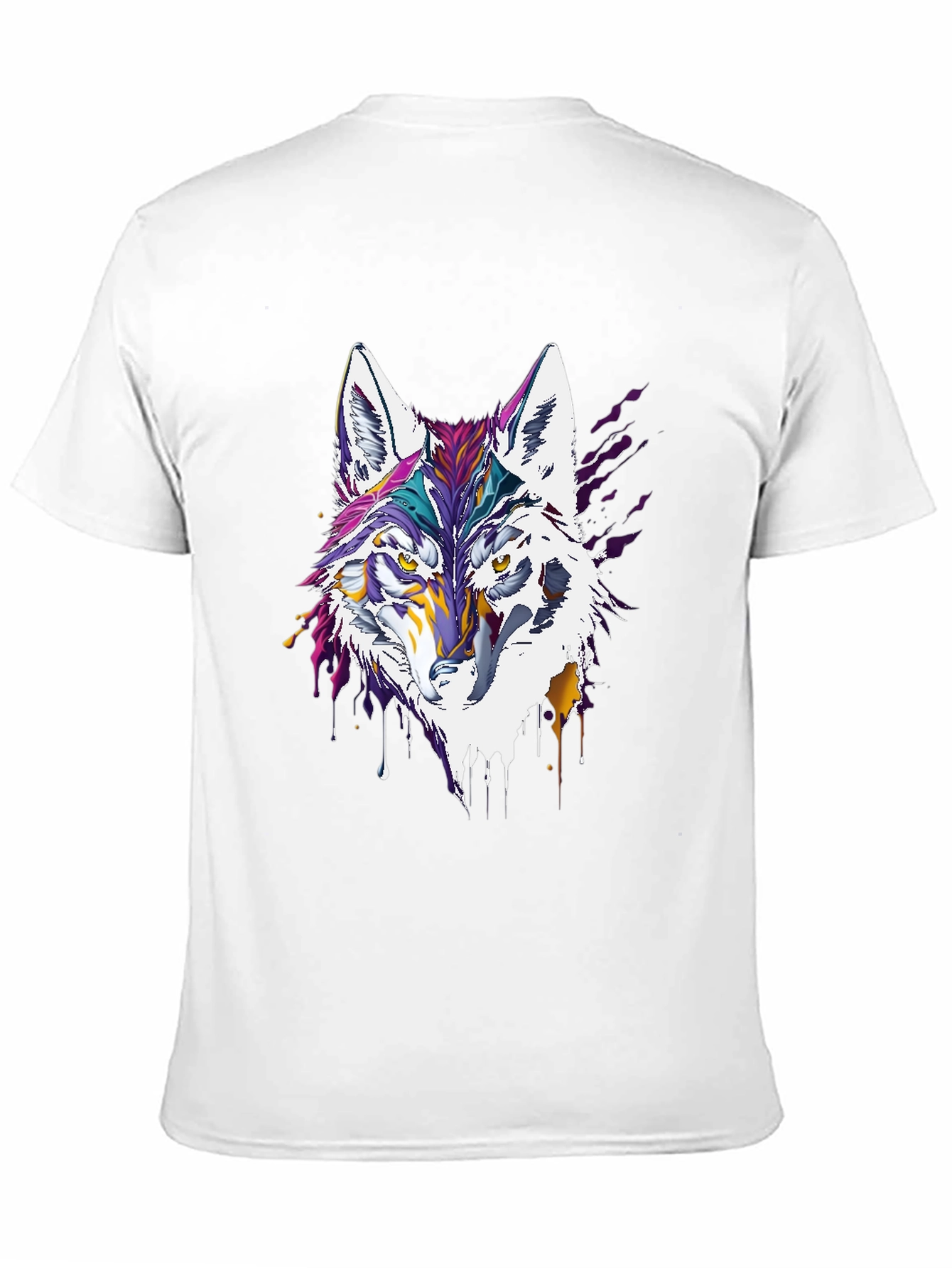 Artistic Wolf Graphic Tee - Modern Style
