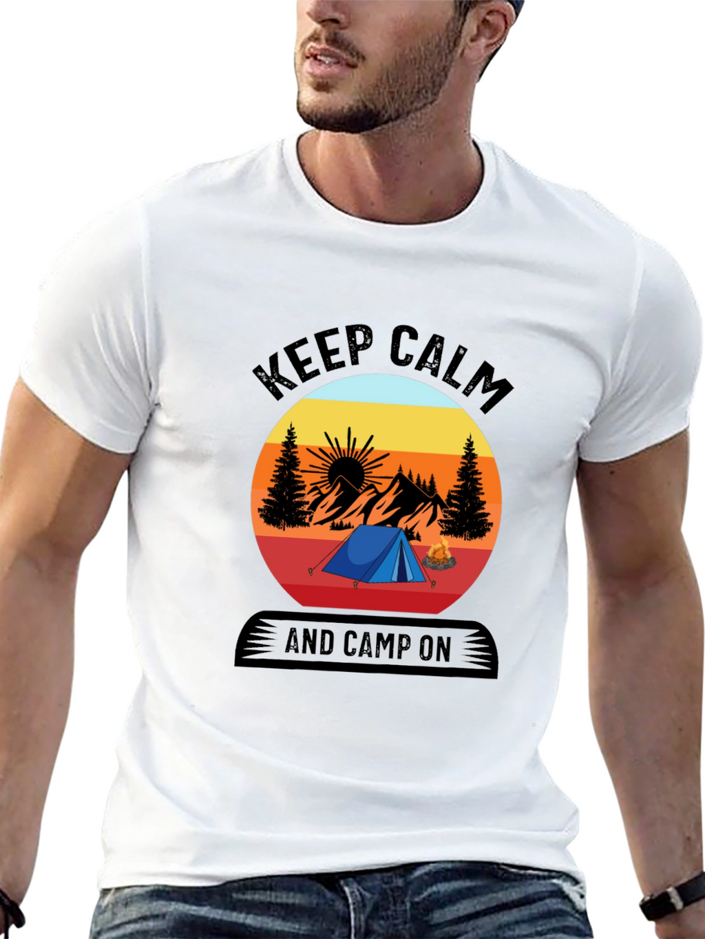 Keep Calm and Camp On T-Shirt