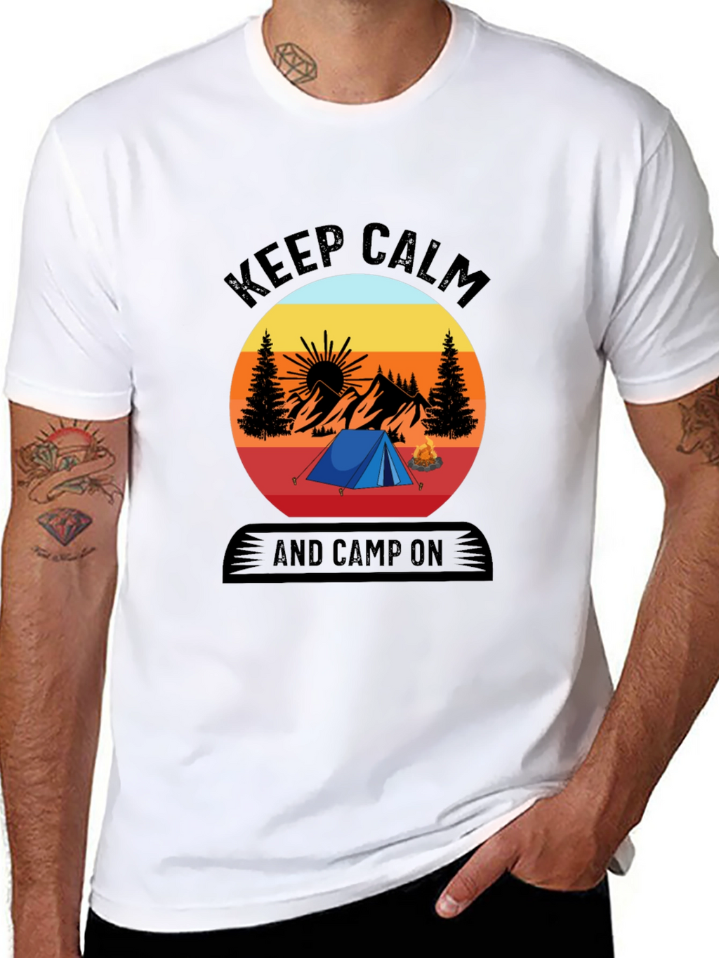 Keep Calm and Camp On T-Shirt