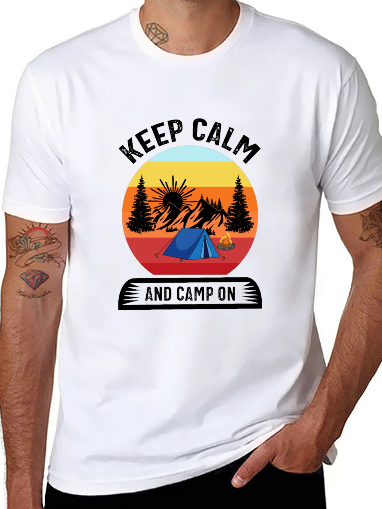 Keep Calm and Camp On T-Shirt