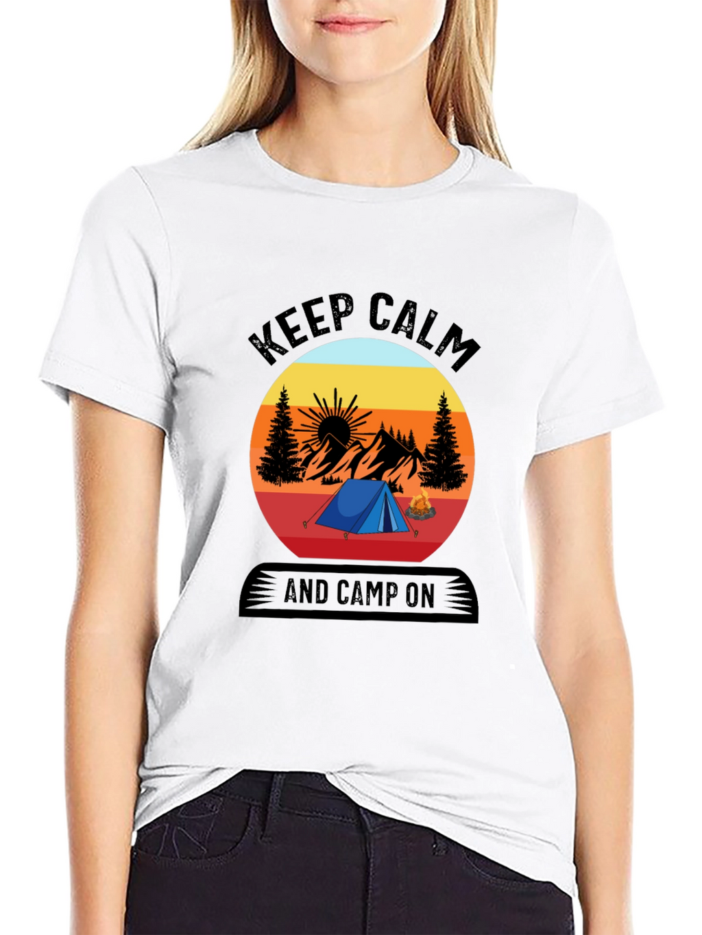 Keep Calm and Camp On T-Shirt