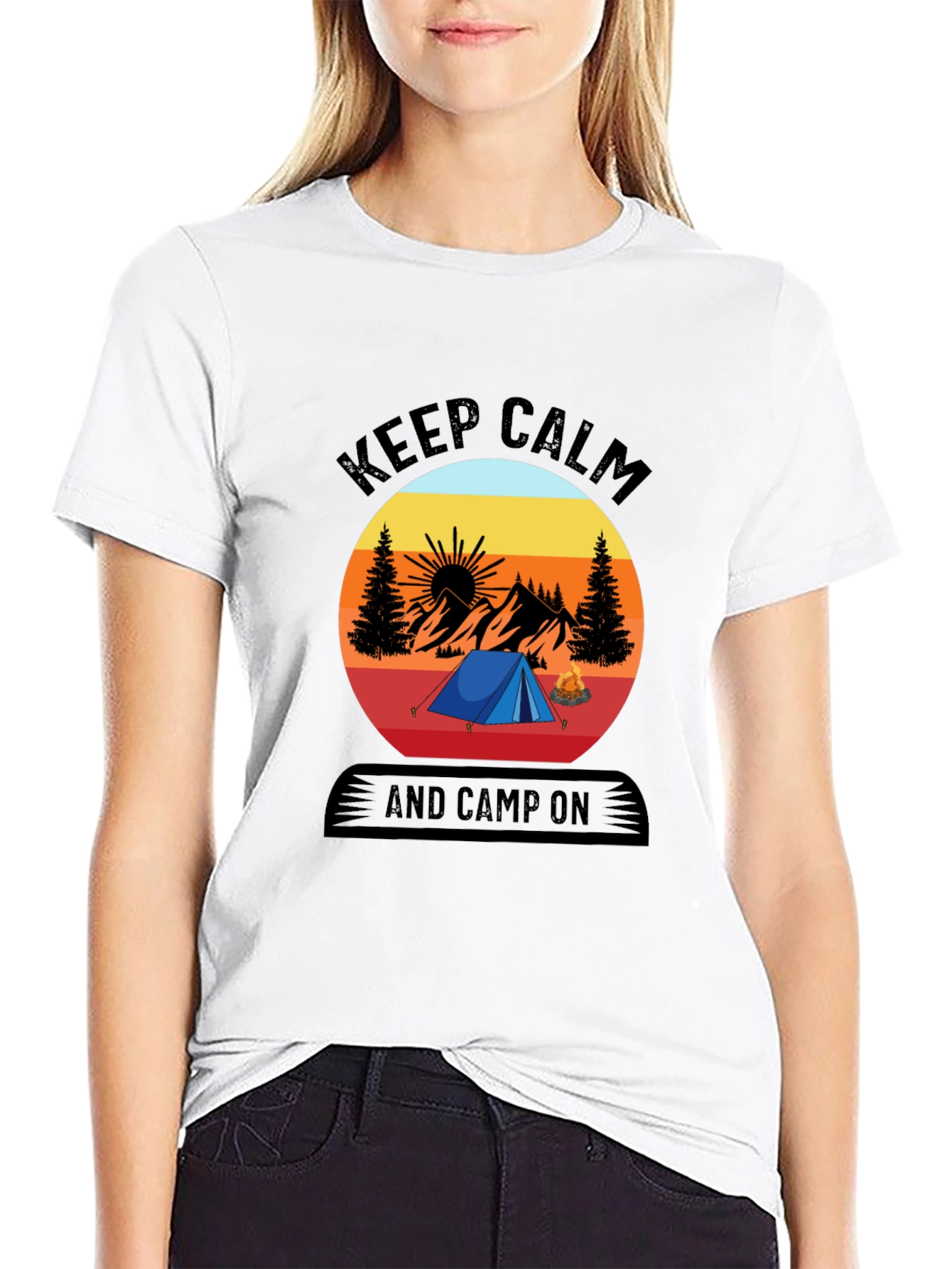 Keep Calm and Camp On T-Shirt