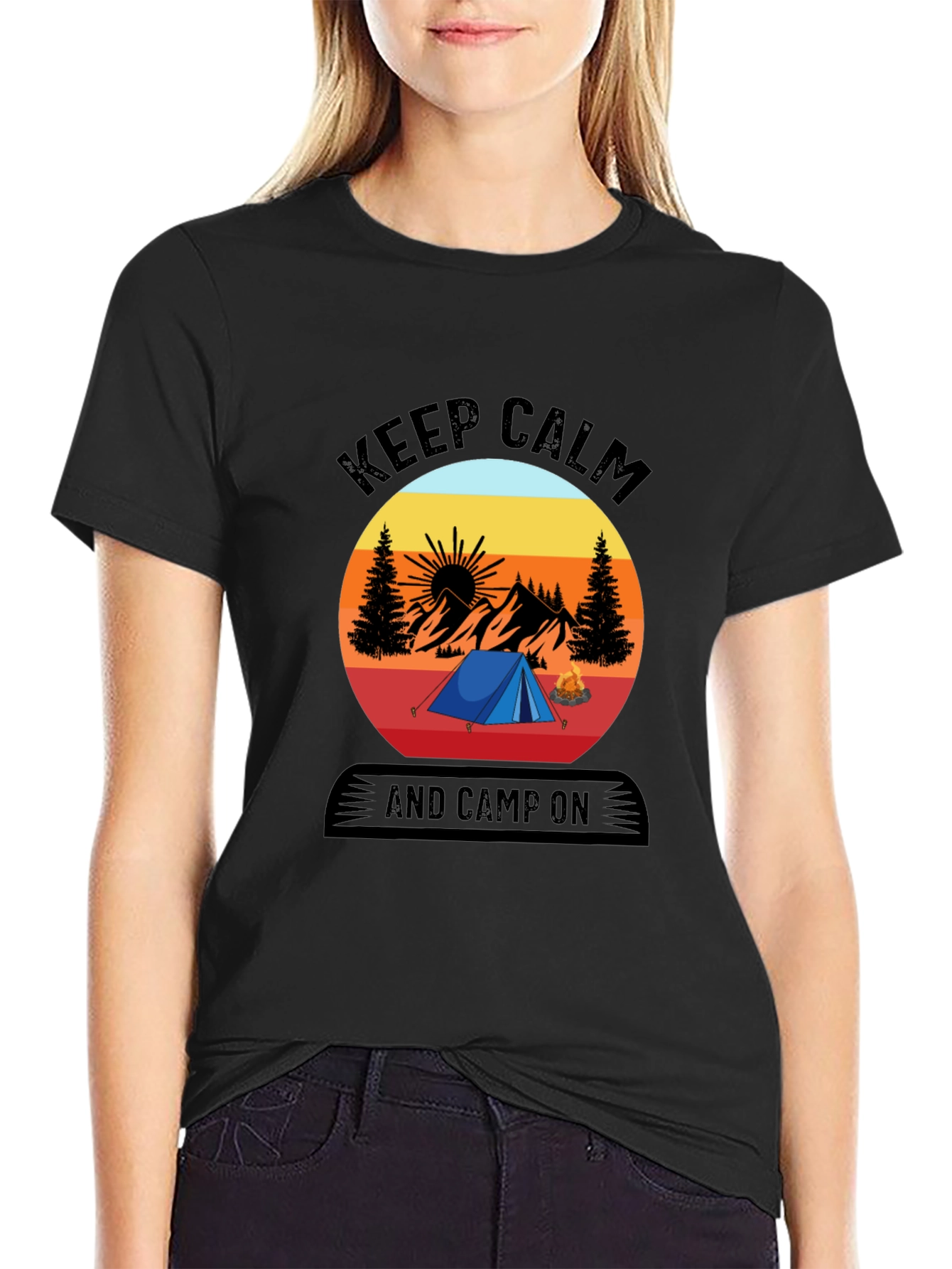 Keep Calm and Camp On T-Shirt
