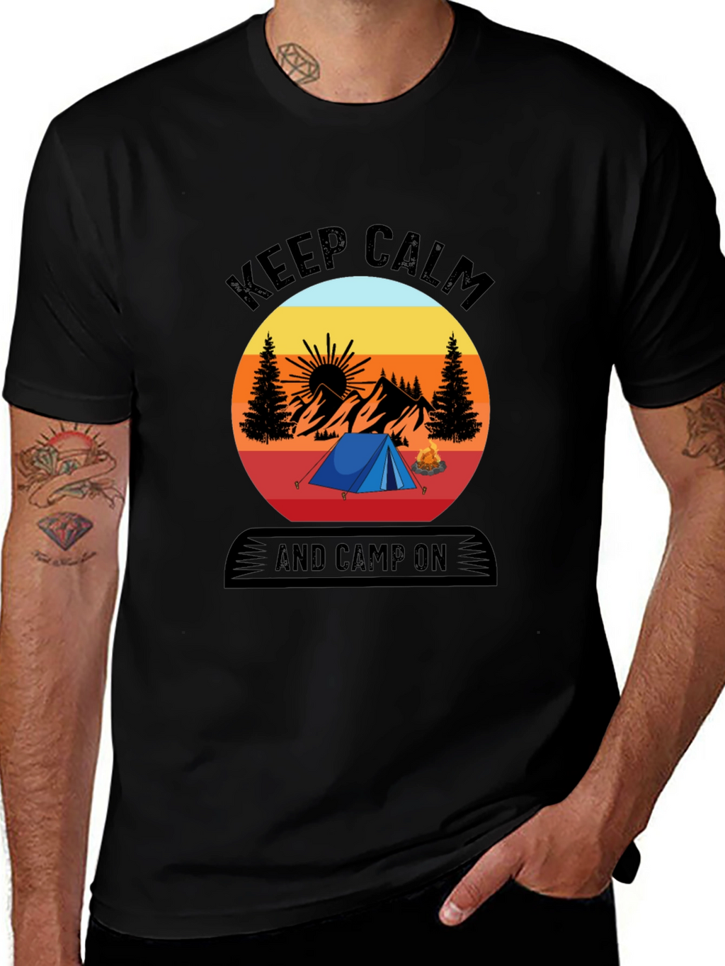 Keep Calm and Camp On T-Shirt