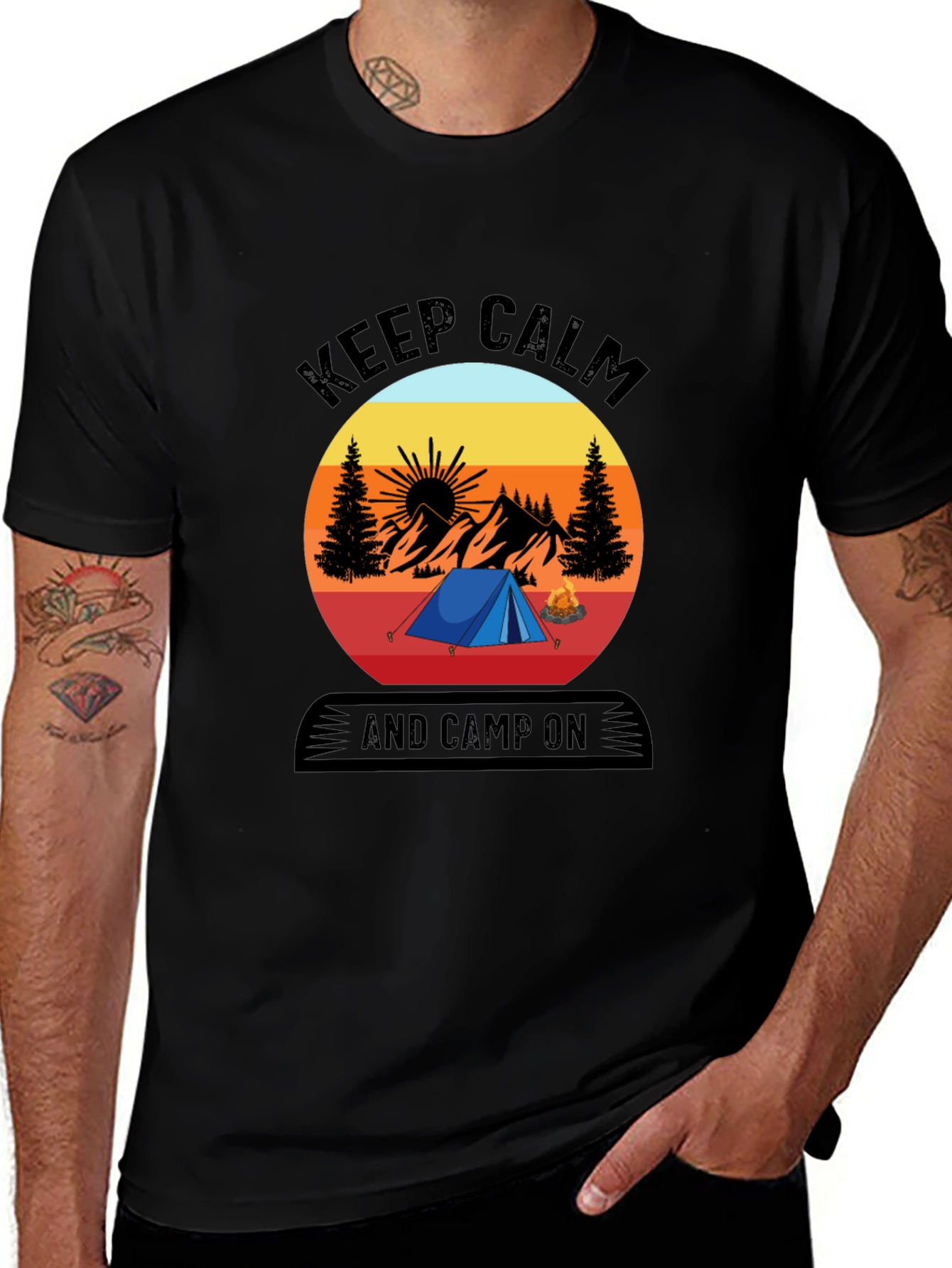 Keep Calm and Camp On T-Shirt